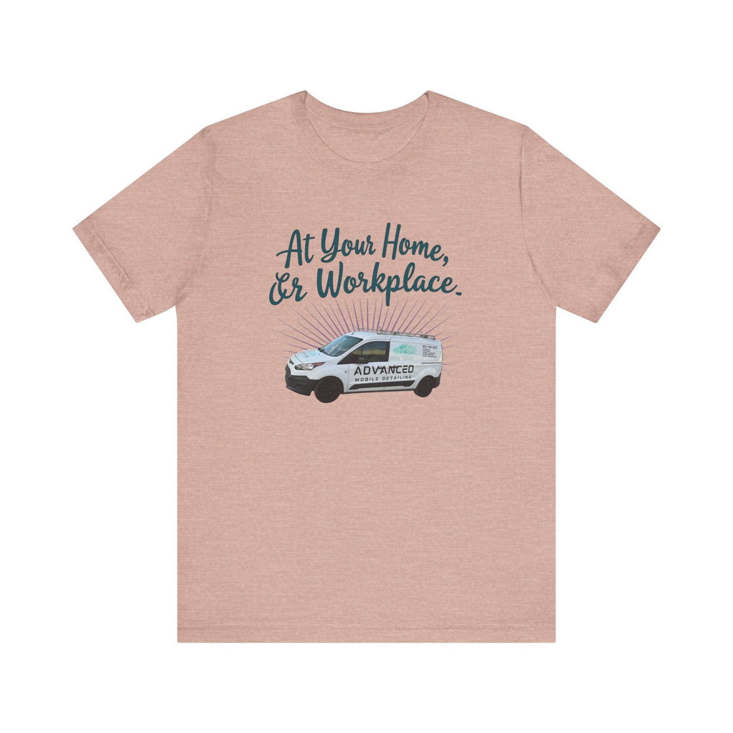 Advanced Mobile Detailing, At Your Home or Workplace Tee, Unisex Jersey T-Shirt Gift, Comfy Graphic Tee, Workwear Apparel, Casual Daily Wear