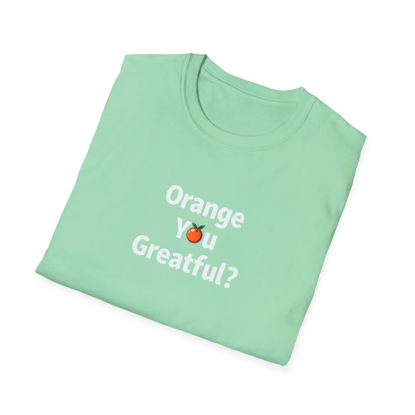 Grateful Orange T-Shirt, Unisex Casual Wear, Thanksgiving Shirt, Fall Vibes Tee, Gift for Friends, Comfortable Everyday Apparel - Psychonaut Swag