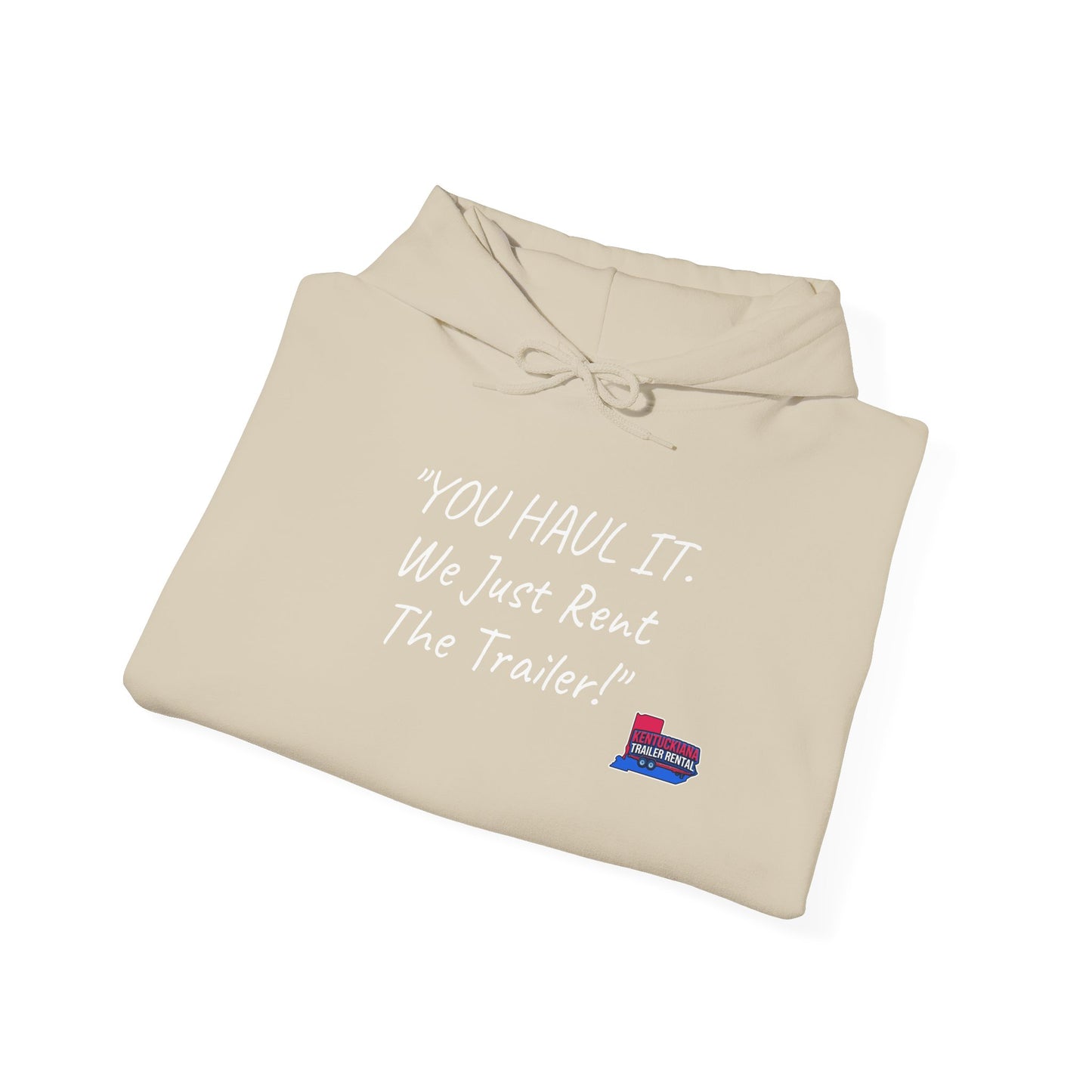 Kentuckiana Small biz swag, Trailer Rental Hoodie for Road Trips, Gifts for Adventure Lovers, Unique Hoodie for Renters, Travel Gear, Funny Sweatshirt