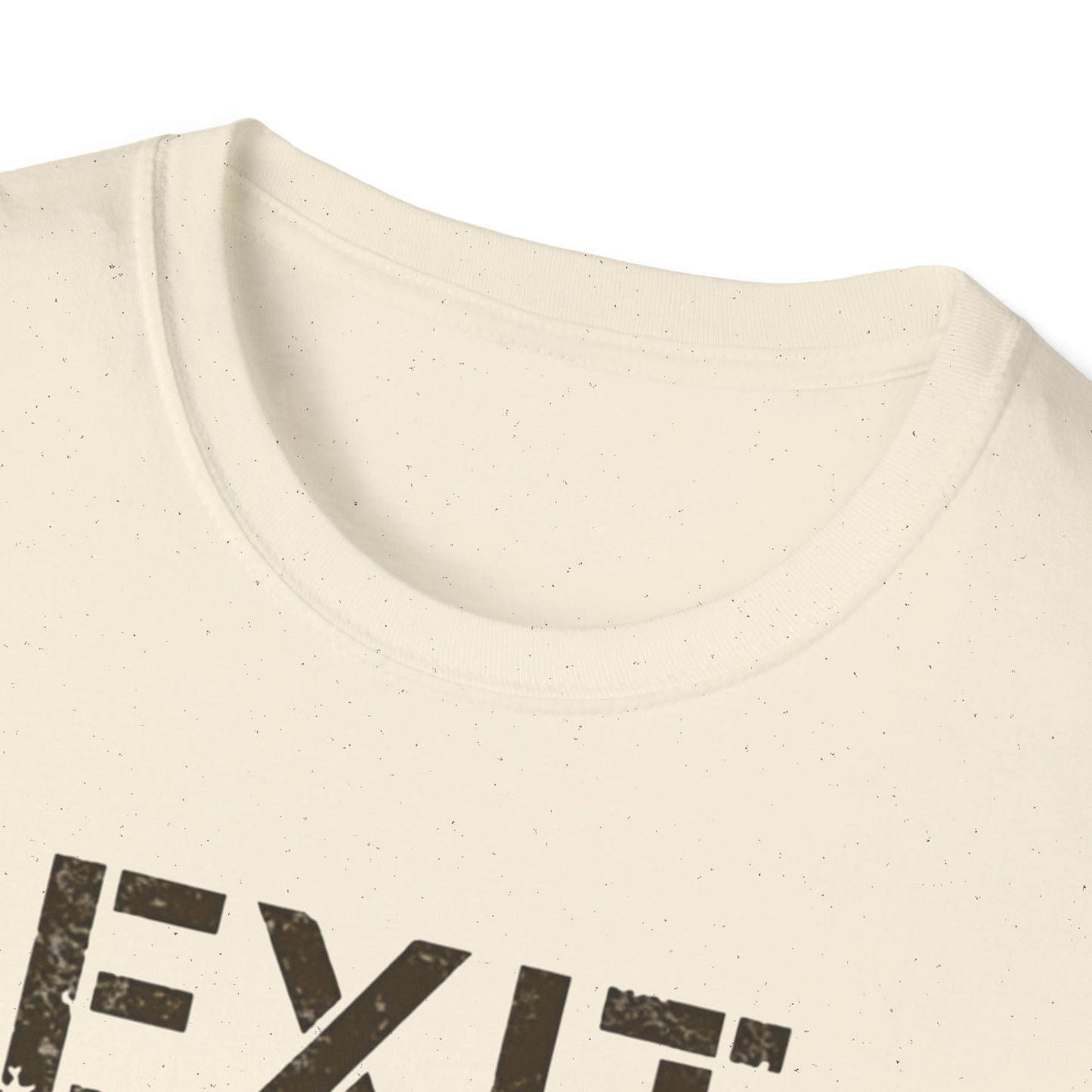 Exit Strategy Unisex Softstyle T-Shirt, Casual Wear, Fun Graphic Tee, Gift for Friends, Statement Shirt, Everyday Comfort - Psychonaut Swag