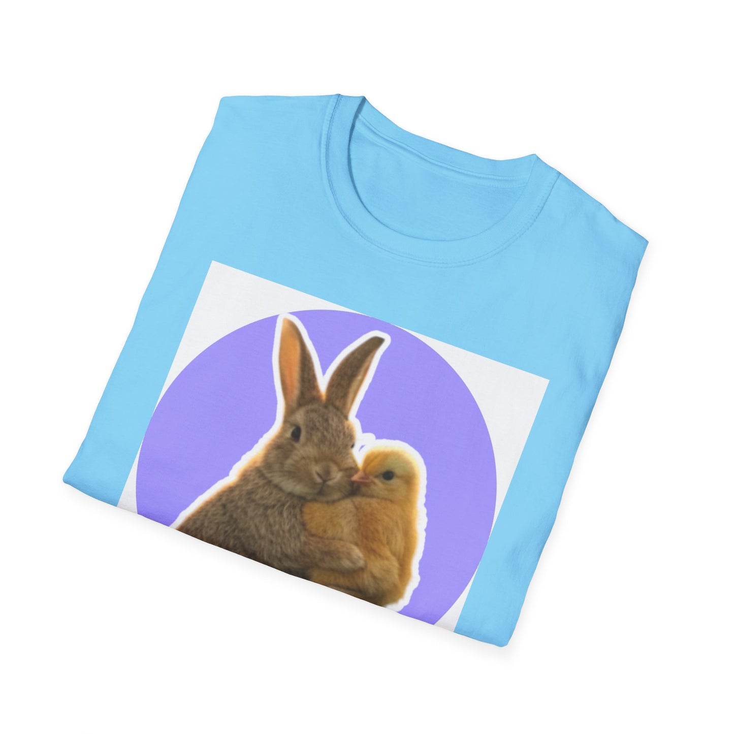Easter Bunny and Chic, Unisex Softstyle T-Shirt