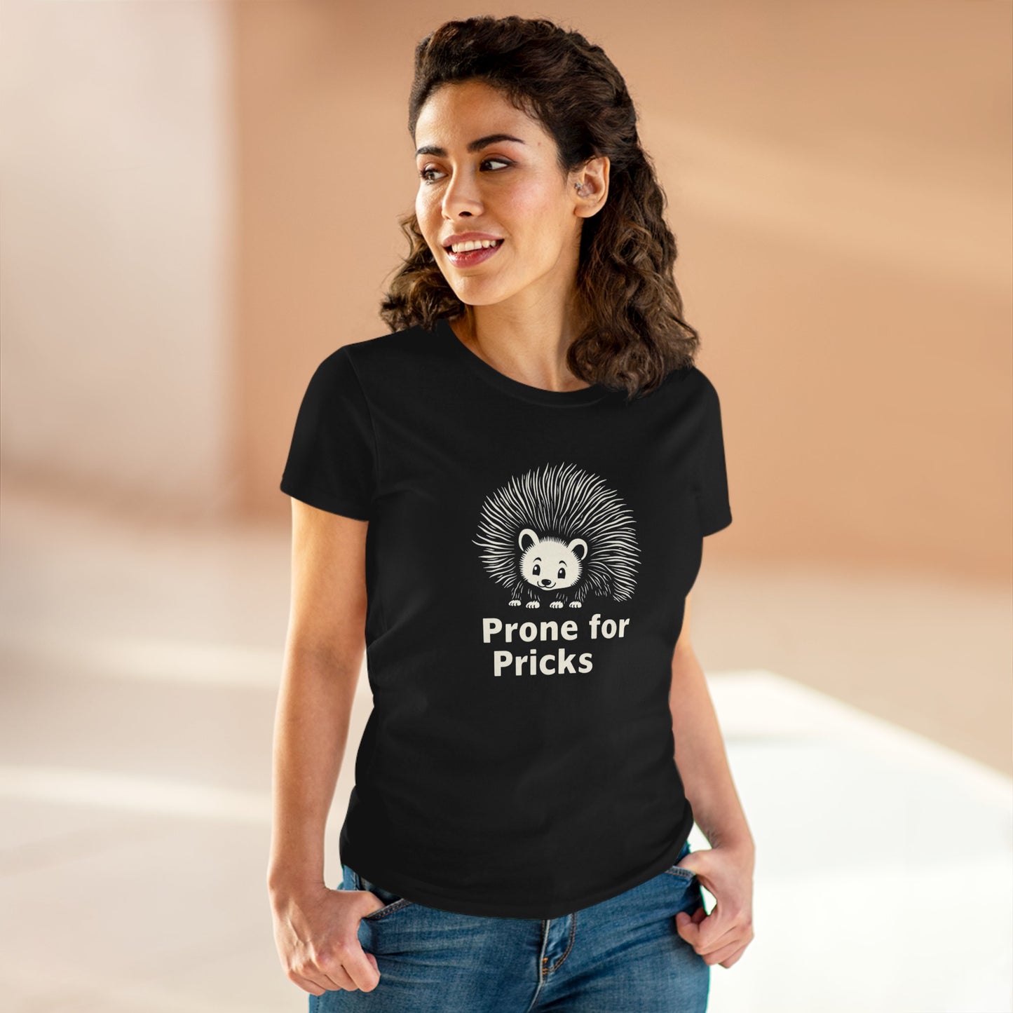 Prone for Pricks, Funny Hedgehog Tee, Quirky Animal Shirt, Cute Graphic Tee, Gift for Animal Lovers, Casual Wear, Summer Top