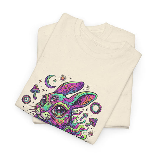 Psychedelic Bunny, Unisex Heavy Cotton Tee
