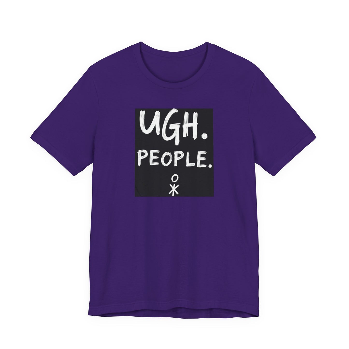 Frustration Level: UGH. PEOPLE. Unisex Tee, Funny Graphic T-Shirt, Gift for Introverts, Casual Wear, Everyday Humor