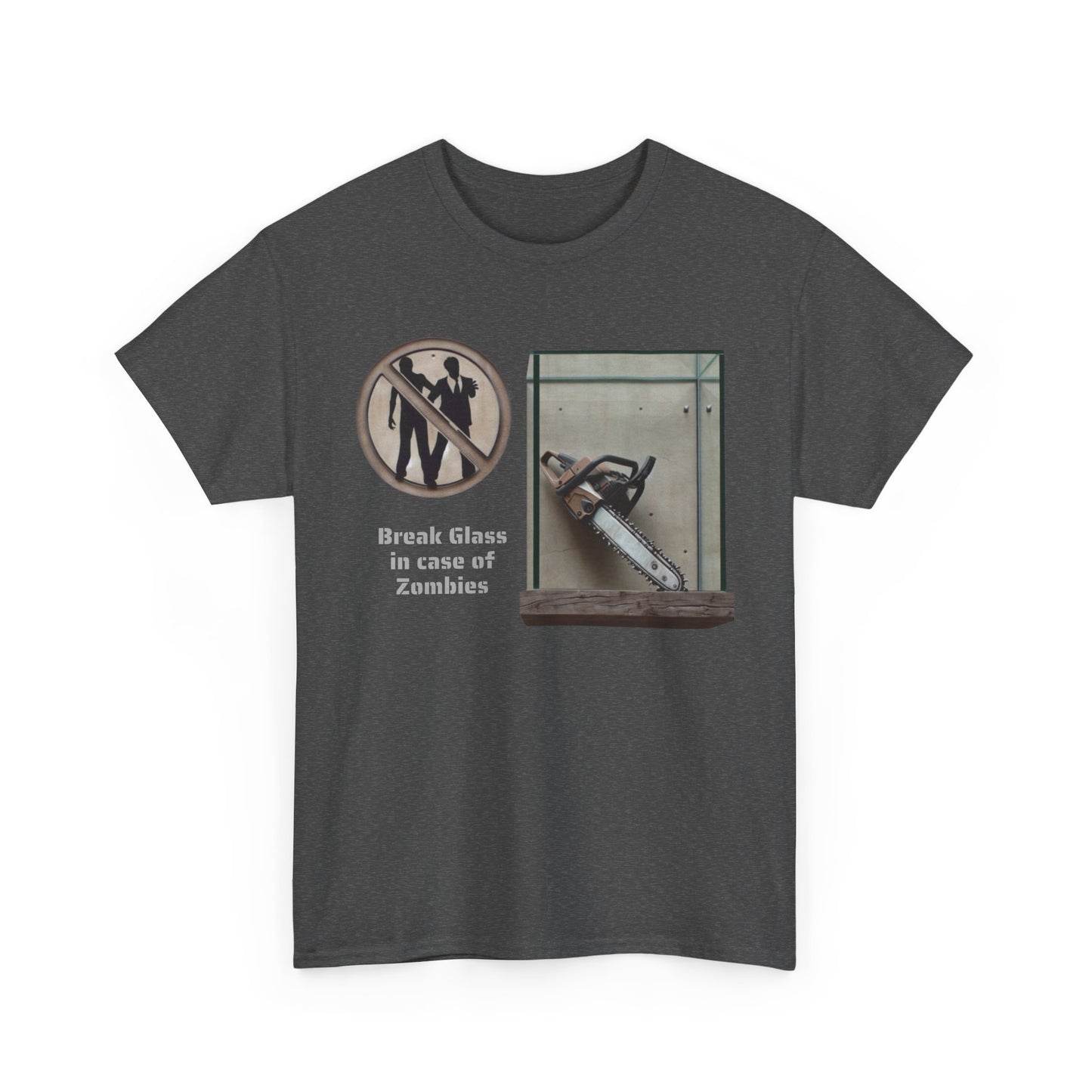 Break Glass, In Case Of Zombies, Unisex Heavy Cotton Tee - Psychonaut Swag