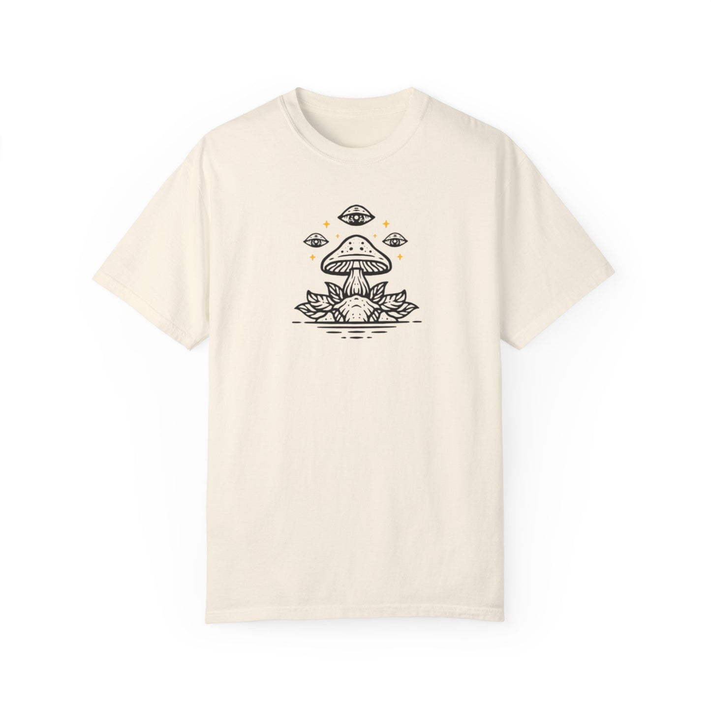 Mushroom pattern,Unisex Garment-Dyed T-shirt - Psychonaut Swag