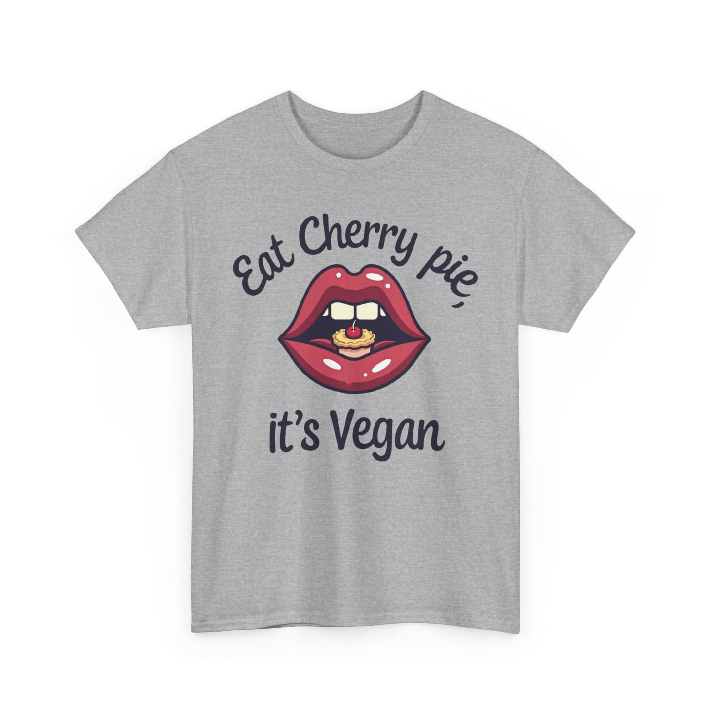 Vegan Cherry Pie Graphic Tee for Food Lovers - Psychonaut Swag
