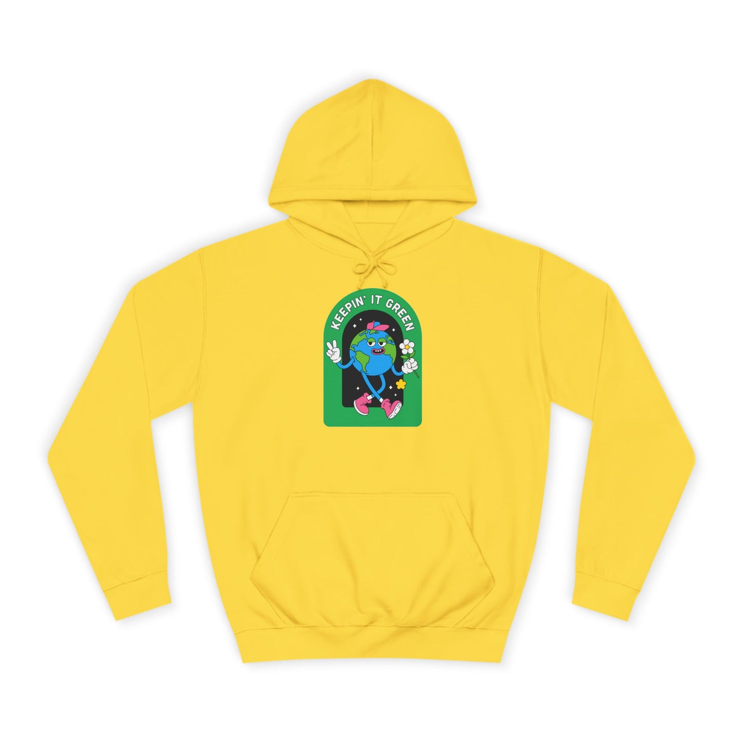 Keeping it Green Unisex College Hoodie - Psychonaut Swag