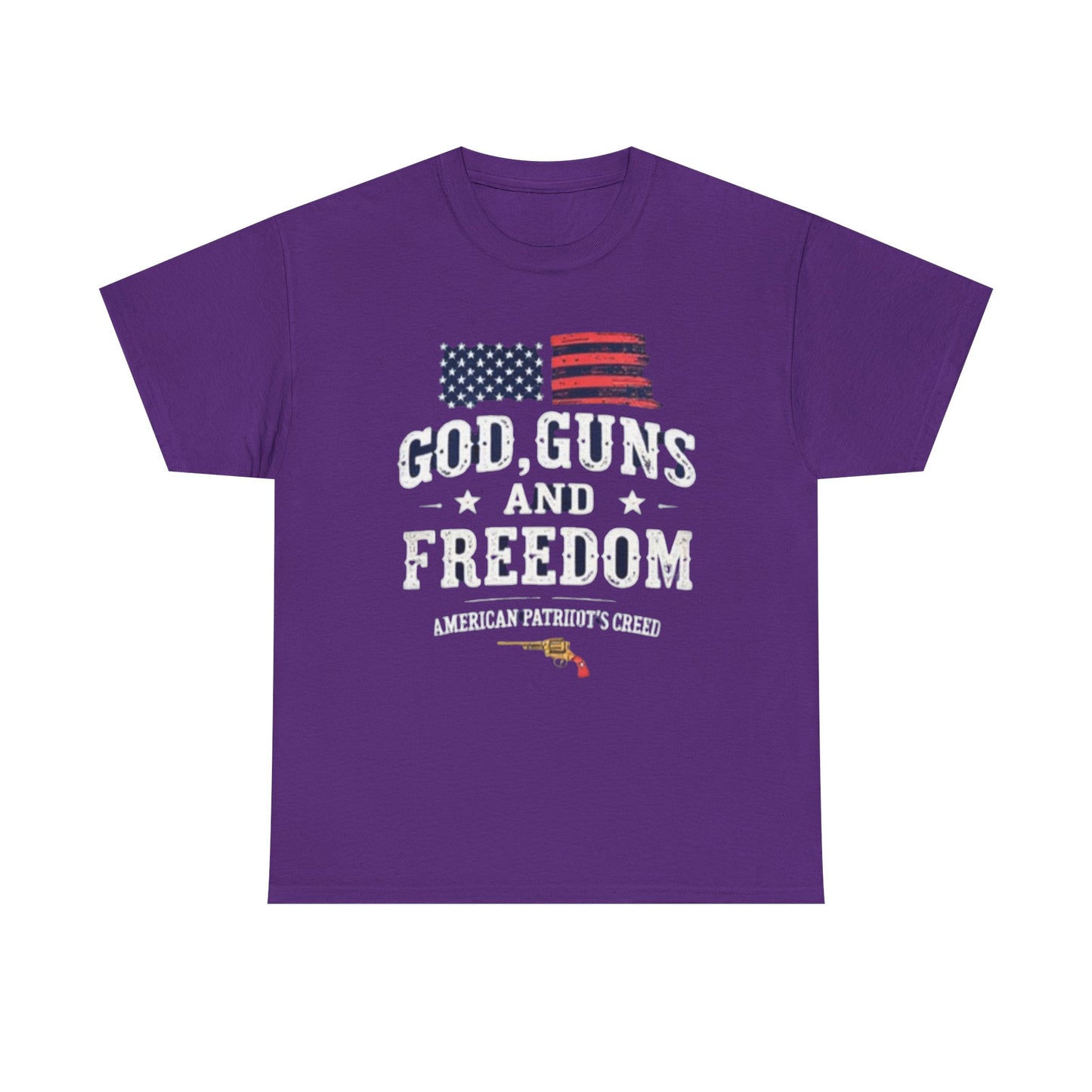 God, Guns, and Freedom American Patriot's Creed Shirt - Psychonaut Swag
