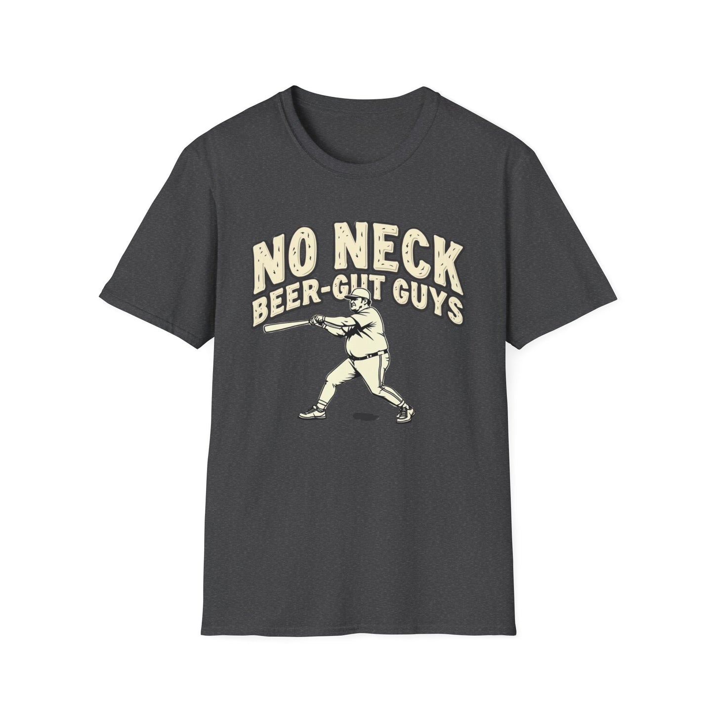 No Neck Beer Gut Guys T-Shirt | Unisex Softstyle Tee, Humor Apparel, Funny Gift for Beer Lovers, Casual Wear, Funny Saying Shirt - Psychonaut Swag