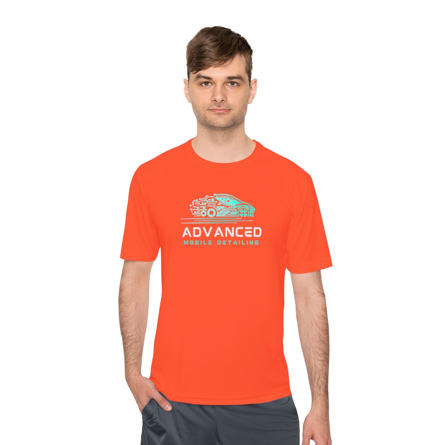 Mobile Detailing, Moisture Wicking Tee for Car Enthusiasts, Active Lifestyle Shirt, Advanced Mobile Detailing Tee, Sportswear Gift for Him, Fitness Apparel