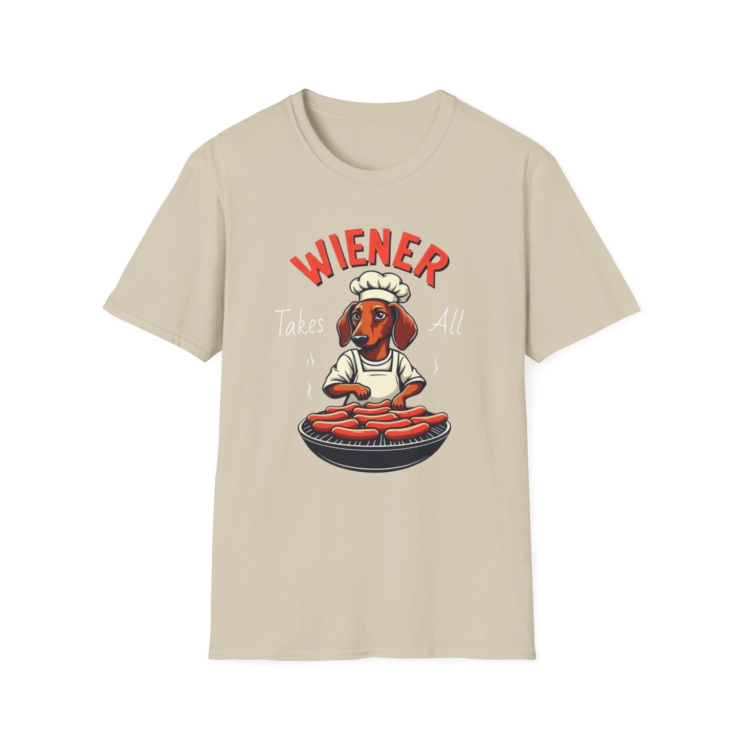 Wiener takes all, Dog Humor T-Shirt, Funny Pet Lover Gift, Cute Dog Tee, Unisex Funny Shirt, Dog Lover's Apparel - Psychonaut Swag