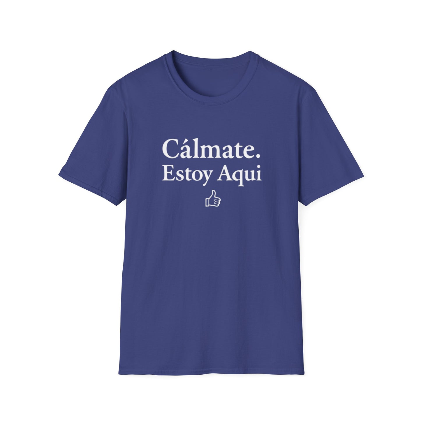 Calm down I’m here, Affirmation Unisex T-Shirt, Relax Shirt, Mindfulness Tee, Casual Wear, Gift for Yoga Lovers, Self-Care Reminder - Psychonaut Swag