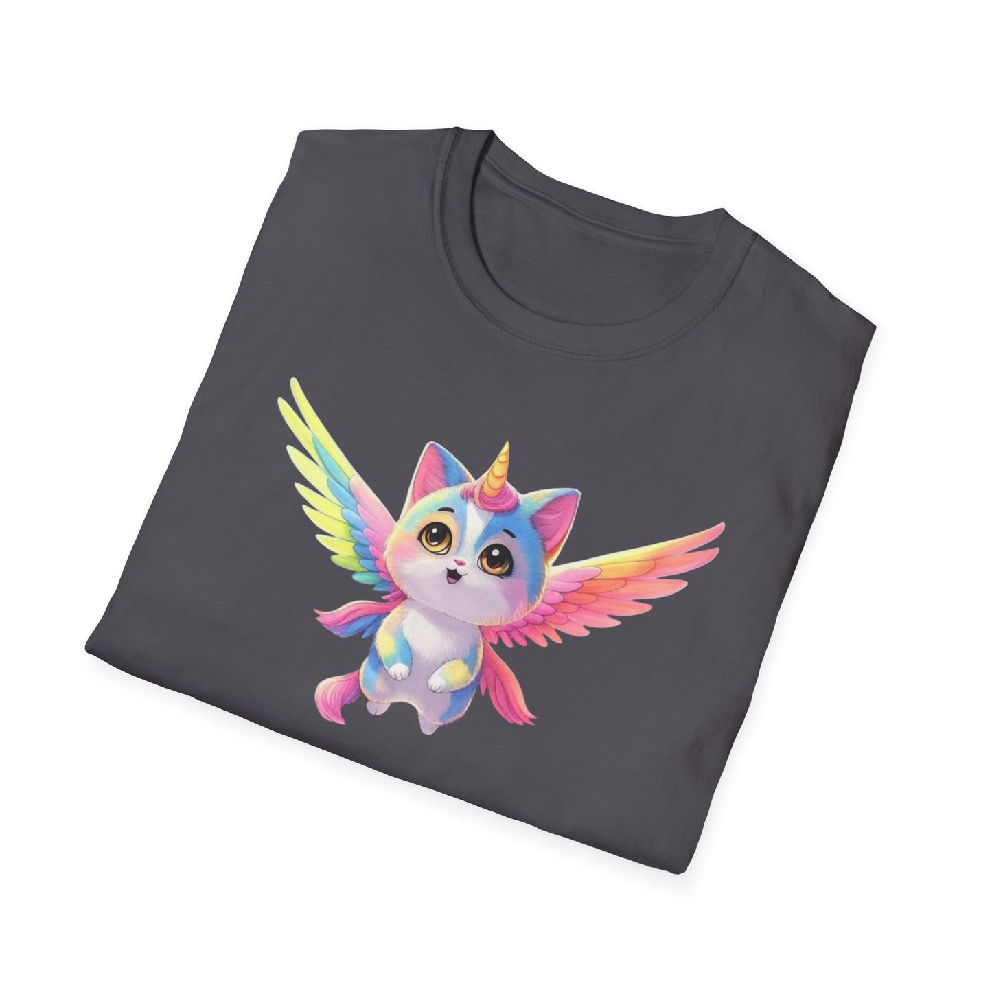 Flying Catacorn, T-Shirt - Cute Flying Feline Unicorn Design - Psychonaut Swag