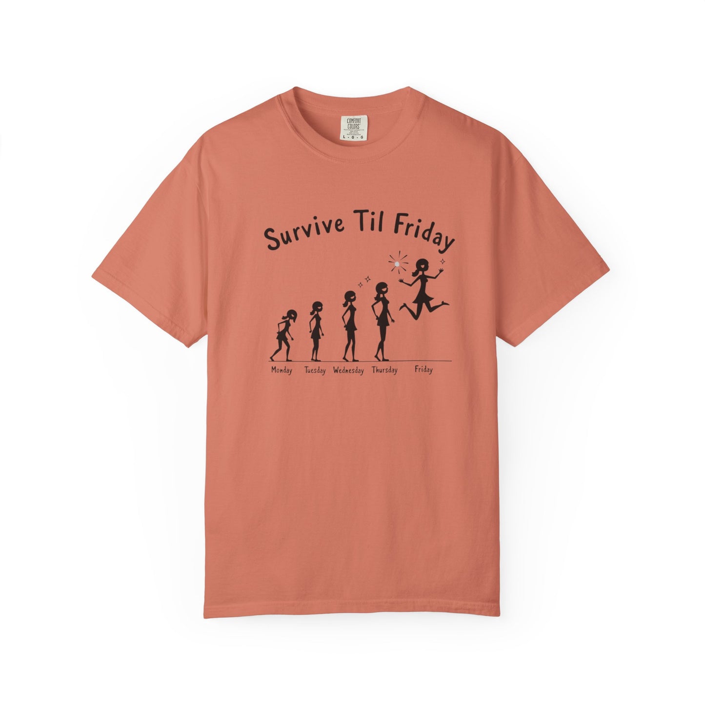 Survive Til Friday Unisex T-shirt, Funny Graphic Tee, Weekend Vibes Shirt, Casual Everyday Wear, Gift for Friends