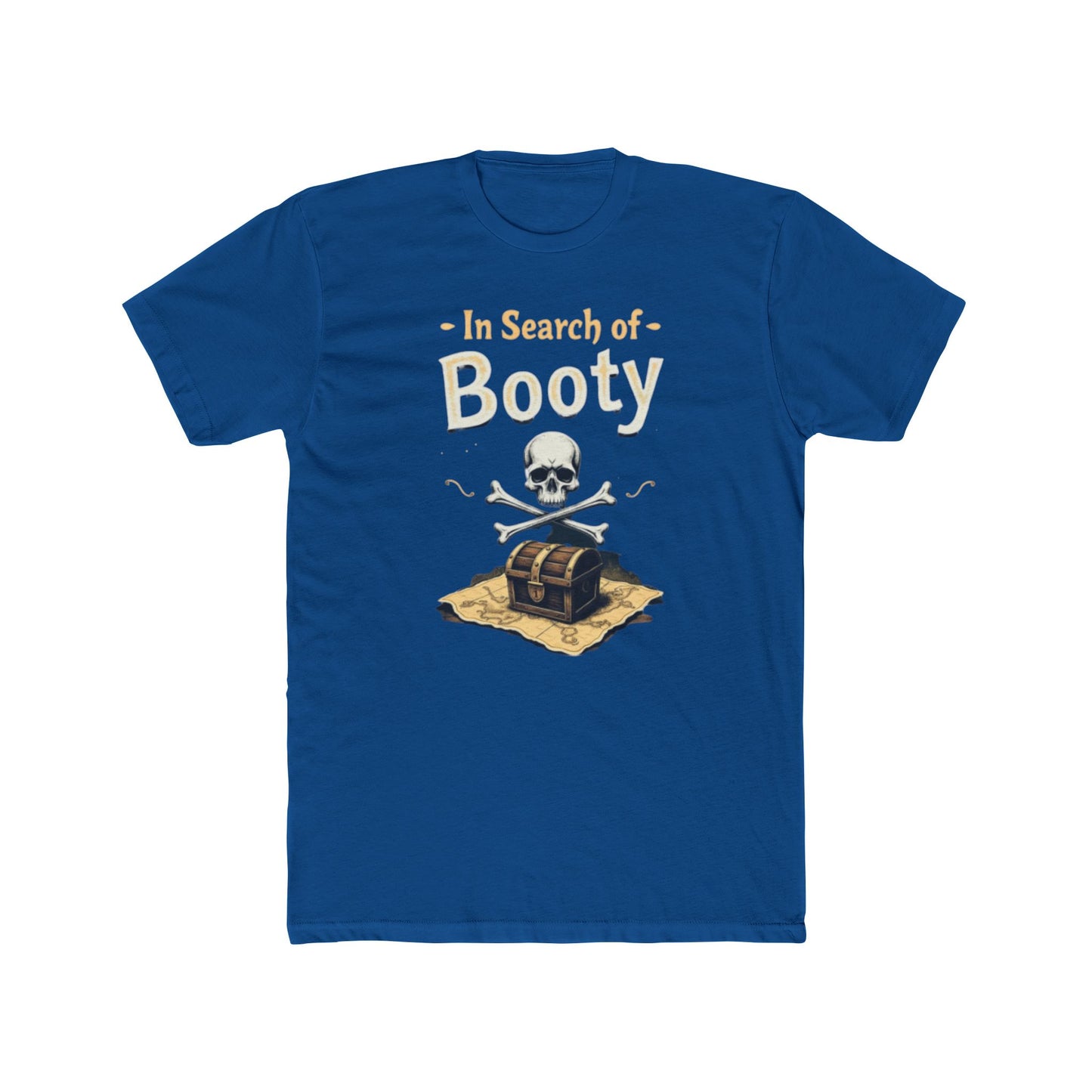 In Search of Booty Pirate T-Shirt, Fun Pirate Tee, Unisex Cotton Tee, Halloween Costume Shirt, Adventure Gift, Nautical Vibe, Unique Humor