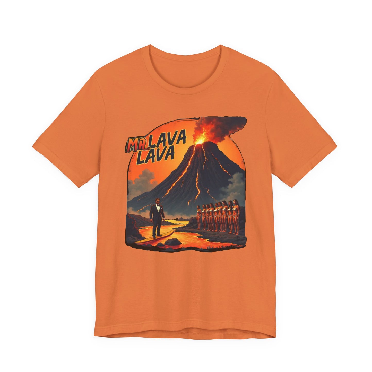 Mr. Lava Lava Tee, Unisex Graphic Shirt, Cool Retro T-Shirt, Perfect for Summer, Volcano Art, Gift for Geology Lovers - Psychonaut Swag