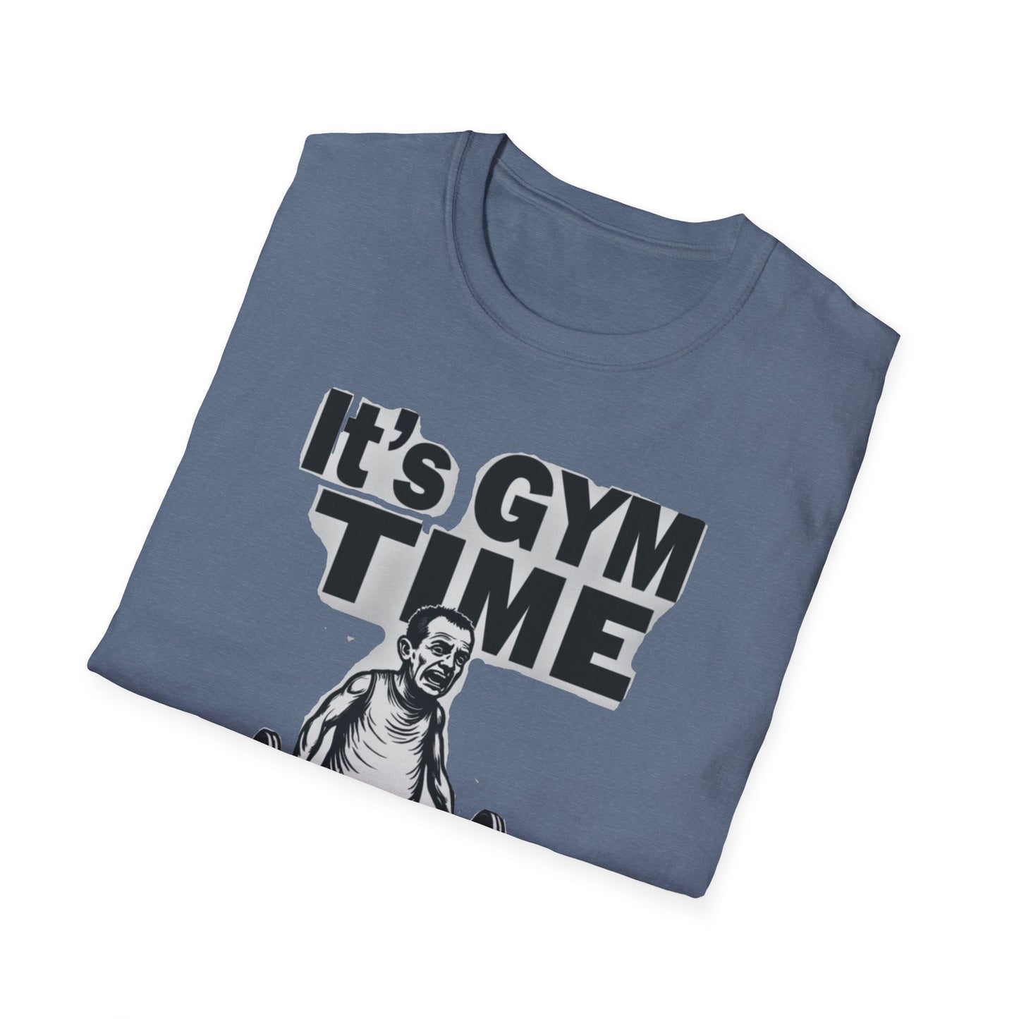 It's Gym Time T-Shirt, Motivational Workout Shirt, Fitness Apparel, Gift for Gym Lovers, Casual Sport Tee - Psychonaut Swag