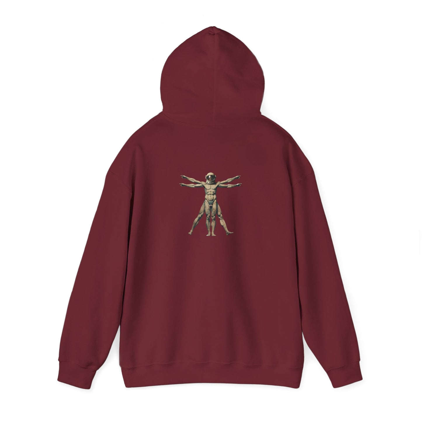 Psychonaut Staple, Vitruvian Hoody,Unisex Heavy Blend™ Hooded Sweatshirt - Psychonaut Swag