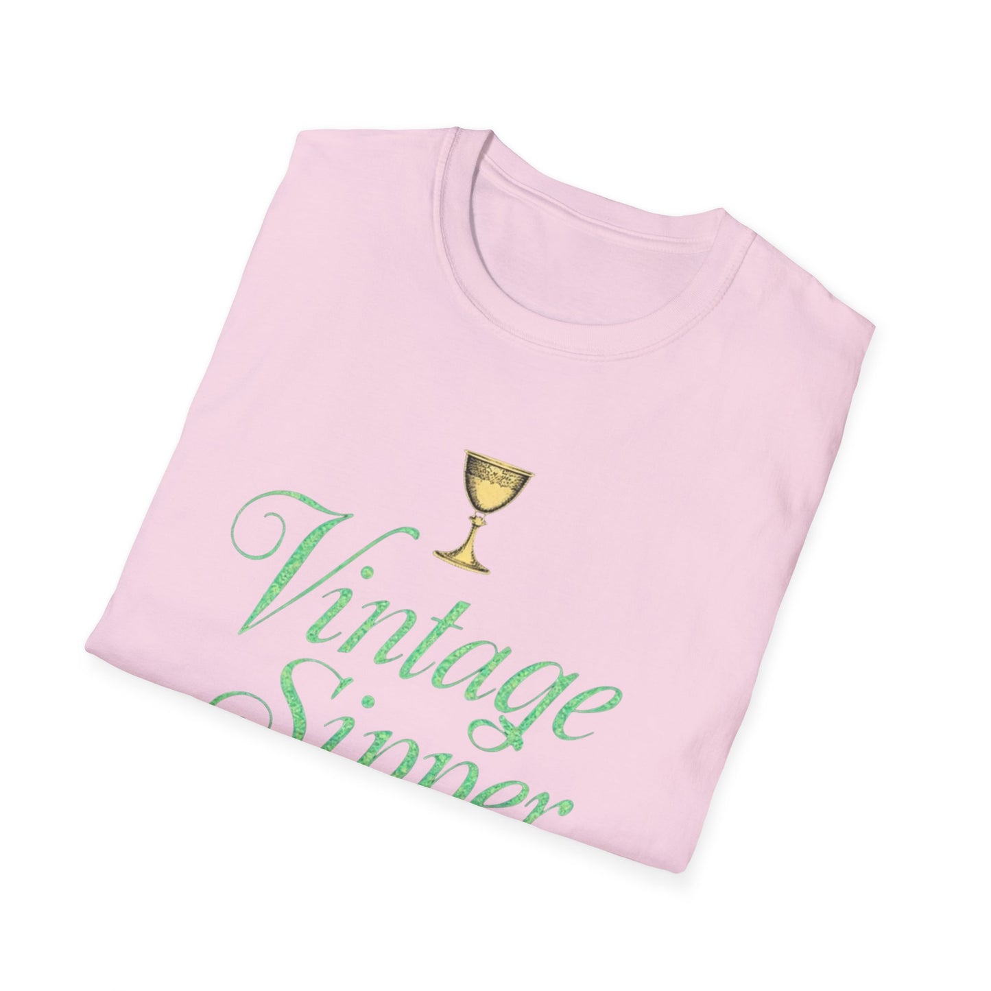 Vintage Sipper Unisex Softstyle T-Shirt, Casual Wear, Gift for Wine Lovers, Bar Night, Vintage Inspired Apparel