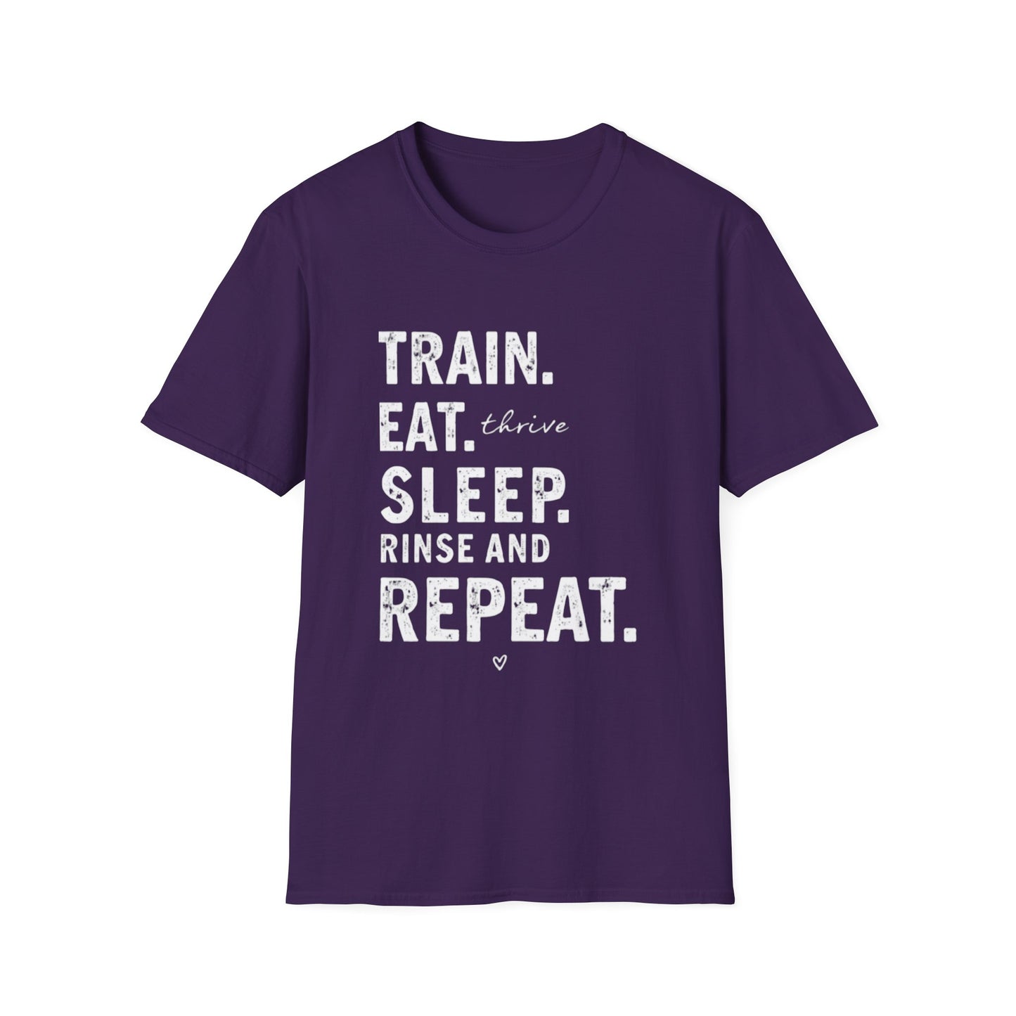 Train Eat Sleep Repeat T-Shirt, Fitness Apparel, Gym Wear, Motivational Shirt, Casual Unisex Tee - Psychonaut Swag