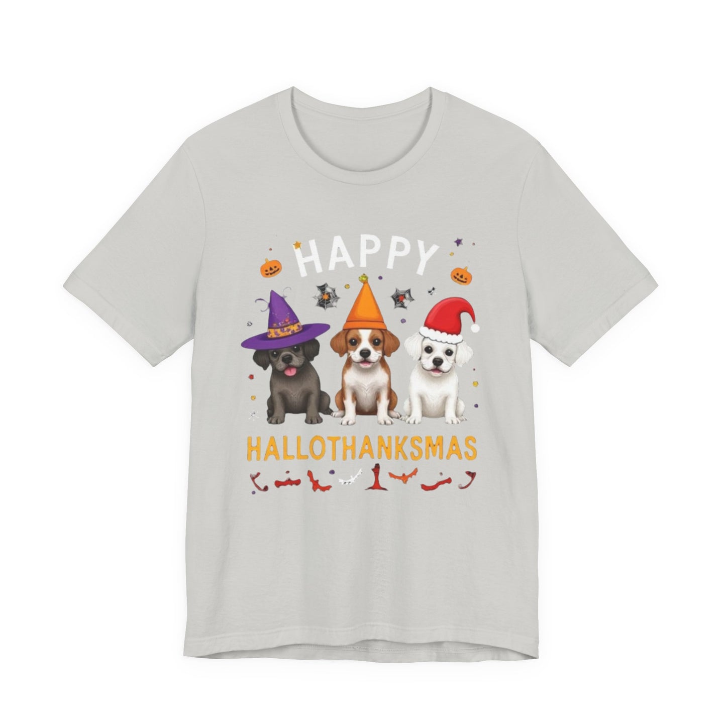 Holiday Trifecta tee, Funny Halloween T-Shirt for Parties, Unisex Short Sleeve Tee, Spooky Holiday Apparel, Gift for Halloween Lovers