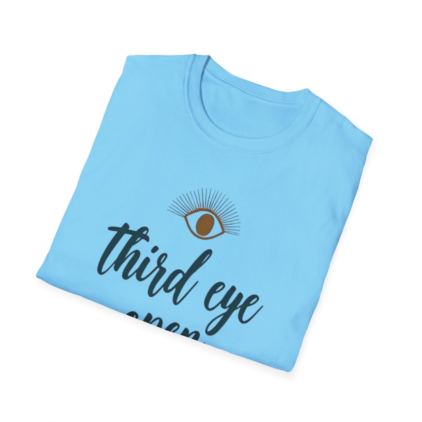Third Eye insight, Open Unisex Softstyle T-Shirt, Spiritual Gift, Graphic Tee, Meditation Apparel, Casual Wear, Yoga Clothing, Unique T-Shirt - Psychonaut Swag