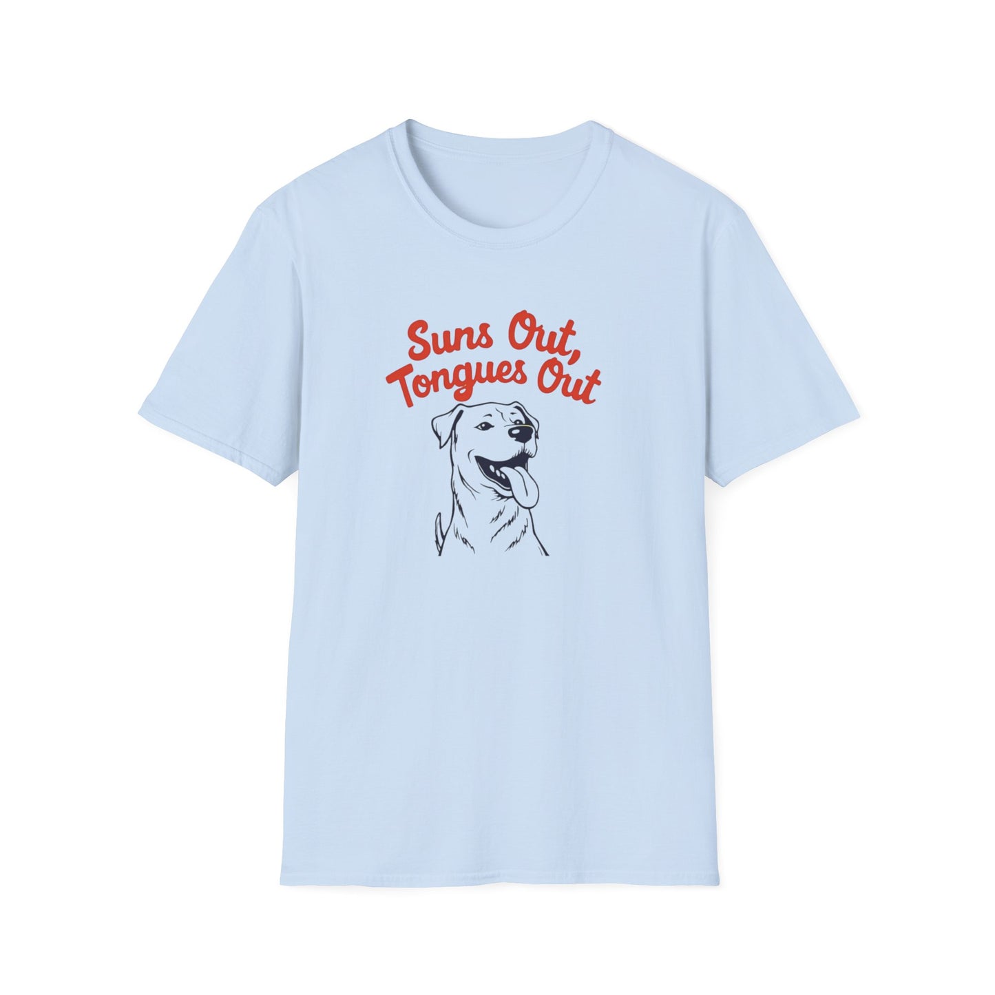 Suns Out, Tongues Out T-Shirt – Unisex Summer Tee, Dog Lovers Gift, Casual Wear, Cute Pet Shirt, Animal Lover Apparel - Psychonaut Swag