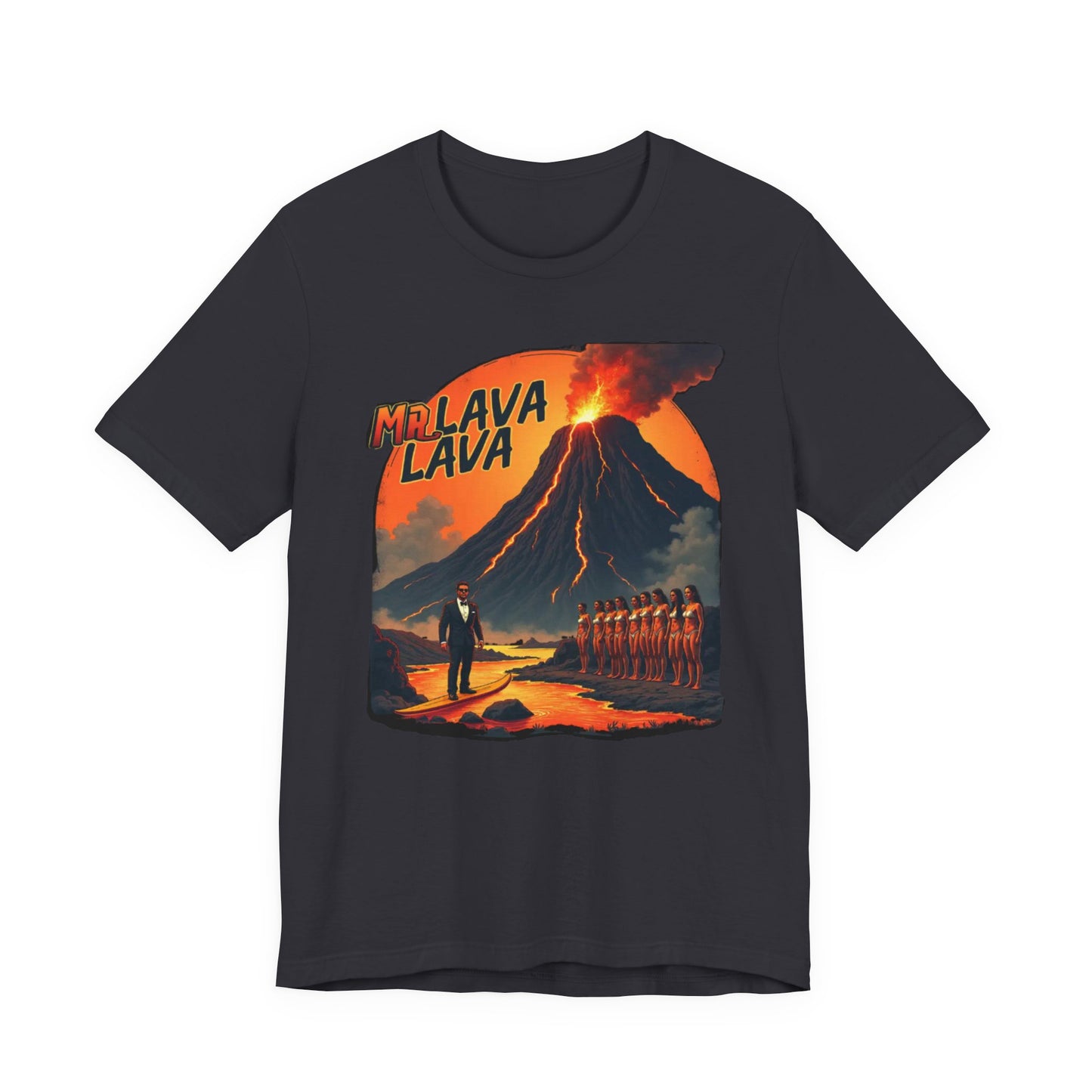 Mr. Lava Lava Tee, Unisex Graphic Shirt, Cool Retro T-Shirt, Perfect for Summer, Volcano Art, Gift for Geology Lovers - Psychonaut Swag