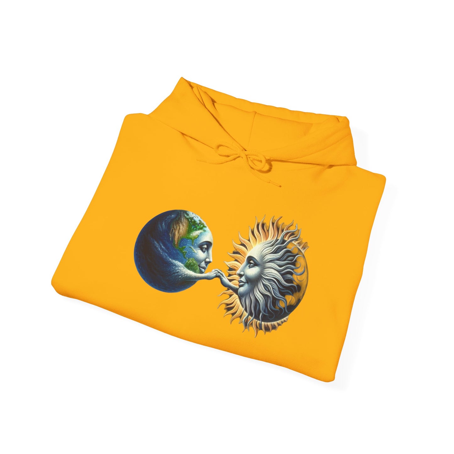 Sun-Locked Earth, High,Unisex Heavy Blend™ Hooded Sweatshirt - Psychonaut Swag