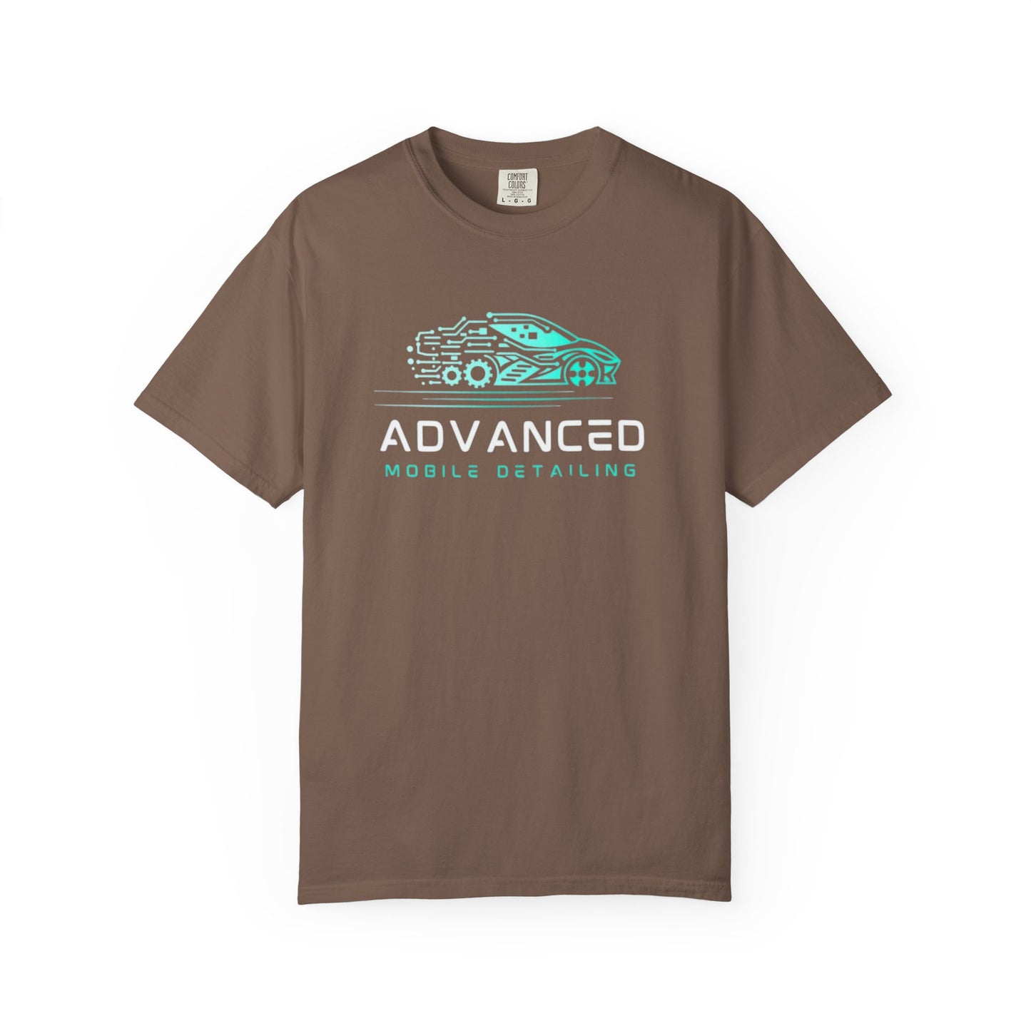 Advanced Mobile, Garment Dyed, T-Shirt, Unisex Graphic Tee, Casual Streetwear, Perfect Gift for Car Lovers, Vintage Style Merch, Everyday Wear