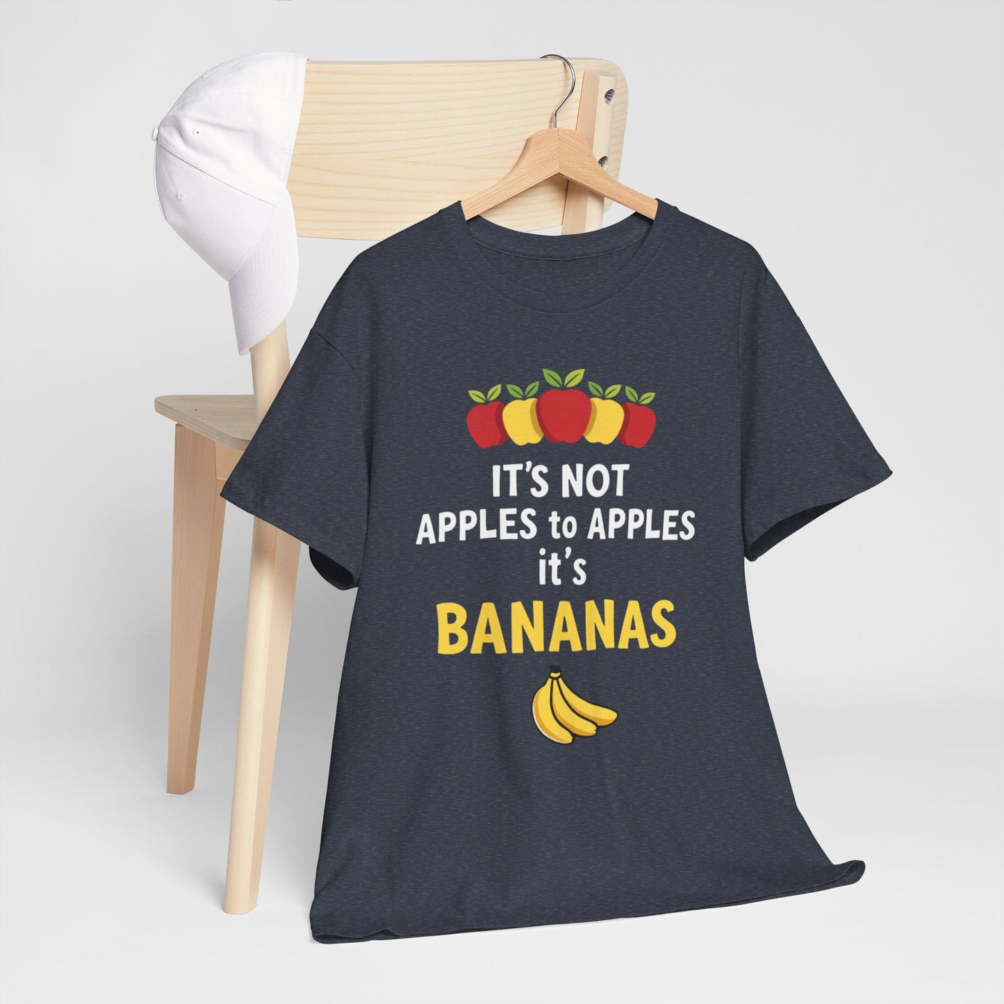 Funny Banana T-Shirt: It's Not Apples to Apples, Cute Graphic Tee for Food Lovers, Gift for Birthdays, Casual Wear, Humor Shirt