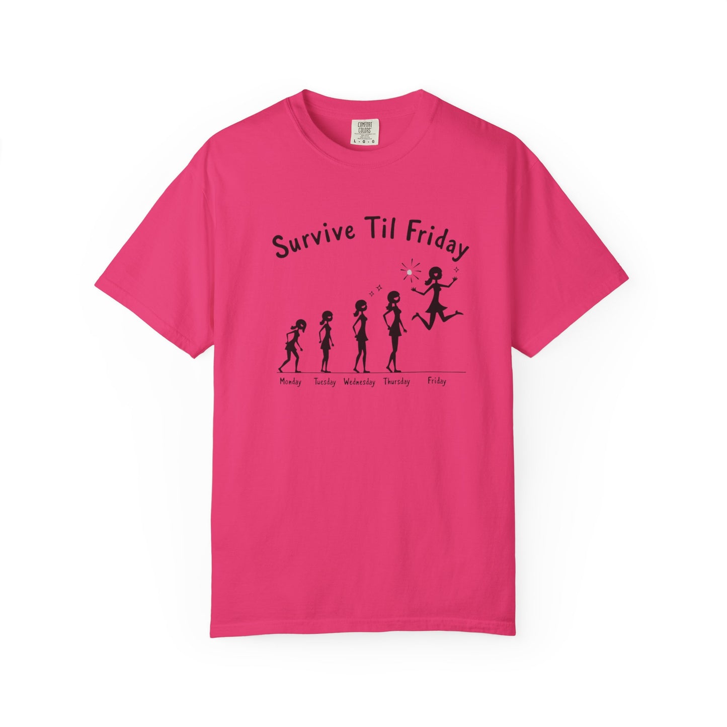 Survive Til Friday Unisex T-shirt, Funny Graphic Tee, Weekend Vibes Shirt, Casual Everyday Wear, Gift for Friends