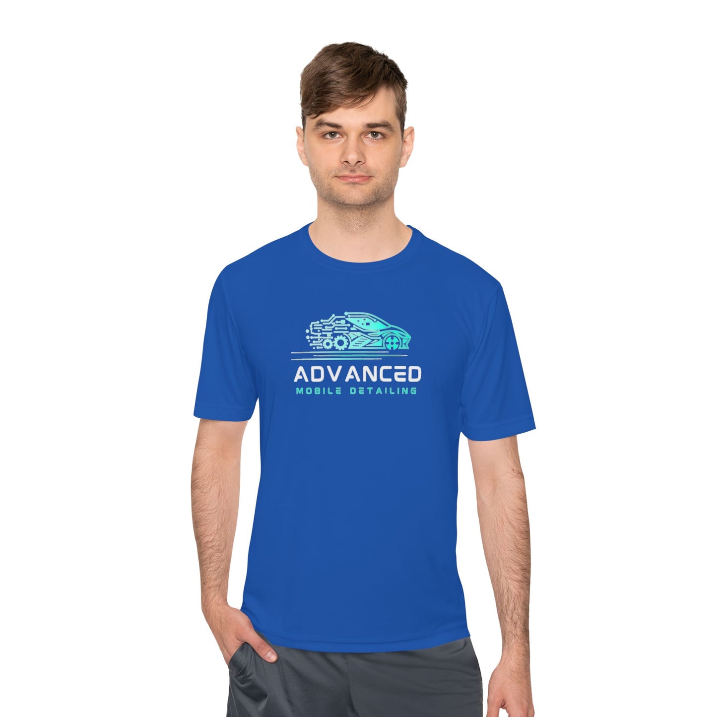 Mobile Detailing, Moisture Wicking Tee for Car Enthusiasts, Active Lifestyle Shirt, Advanced Mobile Detailing Tee, Sportswear Gift for Him, Fitness Apparel