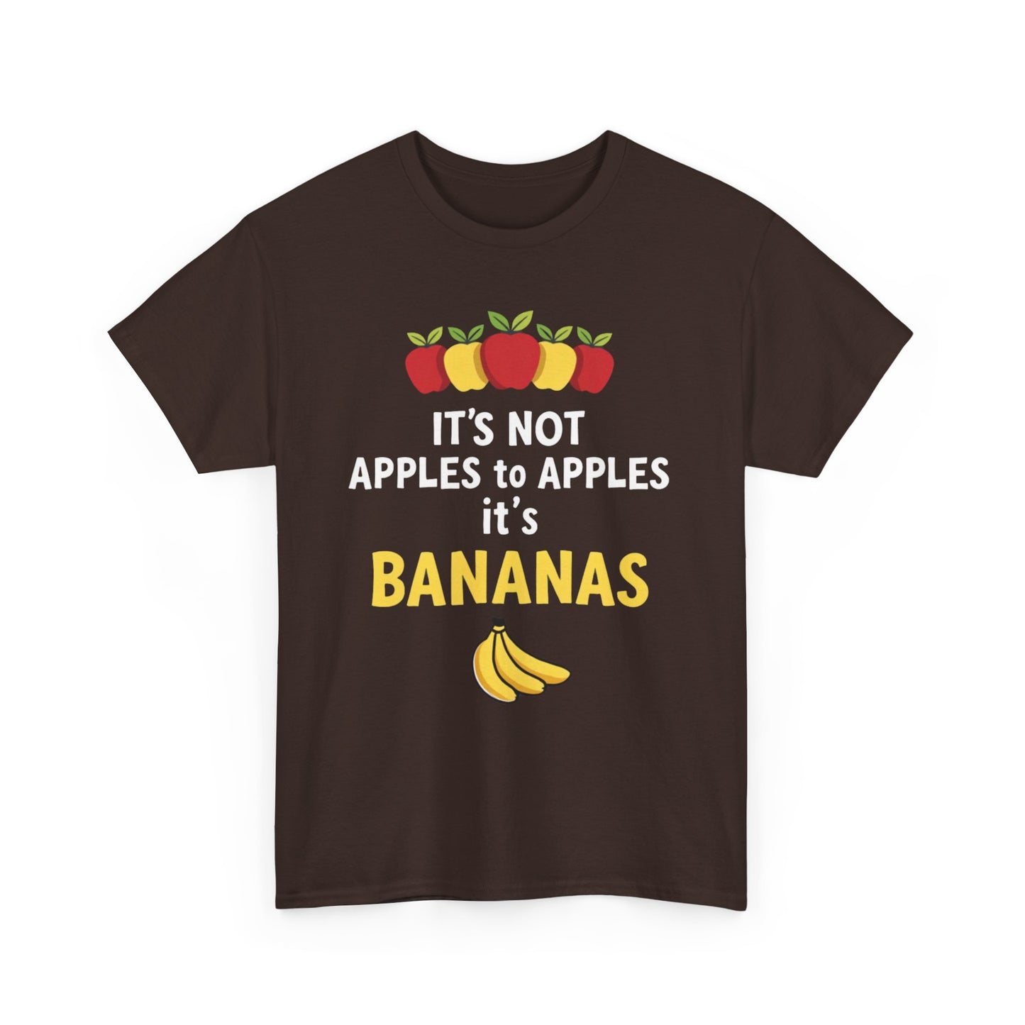 Funny Banana T-Shirt: It's Not Apples to Apples, Cute Graphic Tee for Food Lovers, Gift for Birthdays, Casual Wear, Humor Shirt - Psychonaut Swag