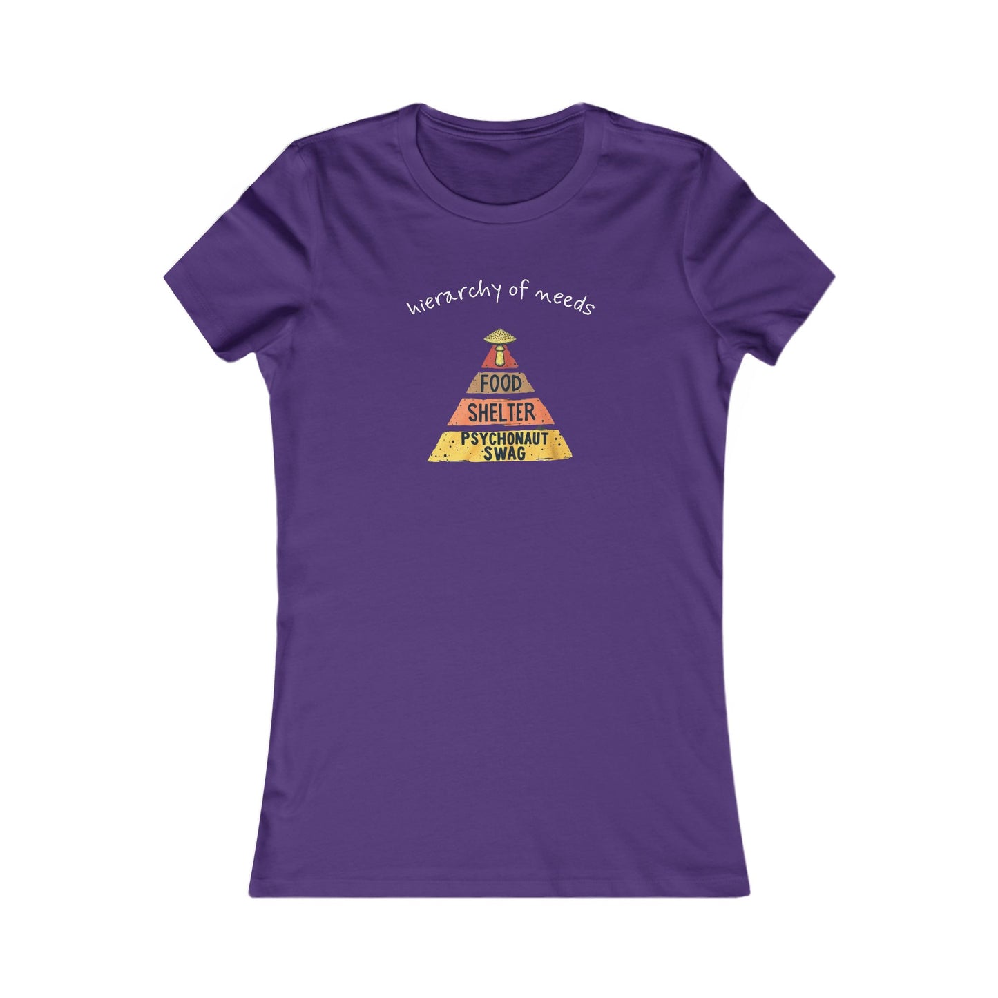 Hierarchy of Needs Design, Casual Wear, Gift for Cool Wifes, Psychology Lovers, Everyday Comfort Shirt - Psychonaut Swag