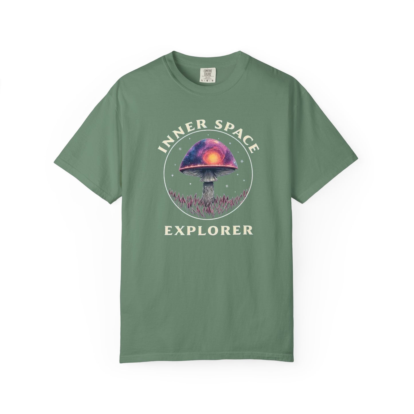 Inner Space Explorer T-Shirt, Unisex Graphic Tee, Cosmic Mushroom Apparel, Gift for Nature Lovers, Casual Wear for Adventurers - Psychonaut Swag