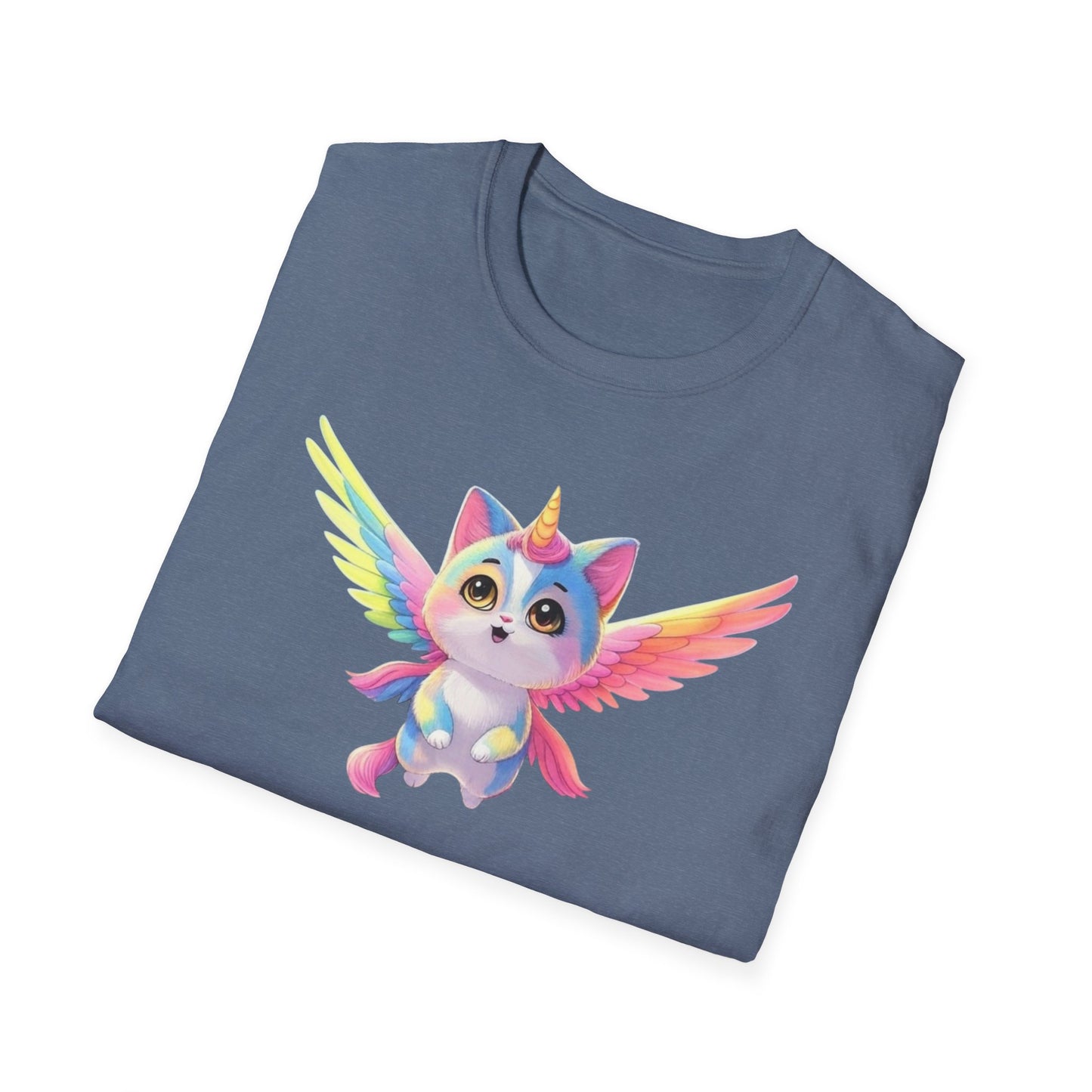 Flying Catacorn, T-Shirt - Cute Flying Feline Unicorn Design - Psychonaut Swag