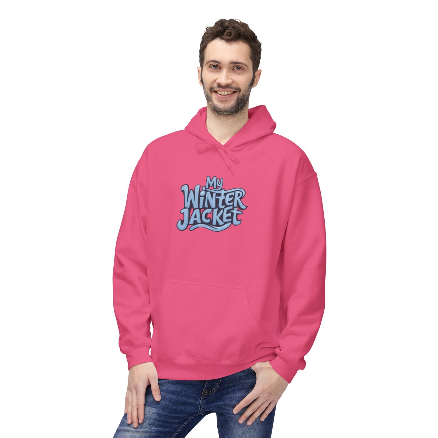 My Winter Jacket, Unisex Midweight Softstyle Fleece Hoodie - Psychonaut Swag