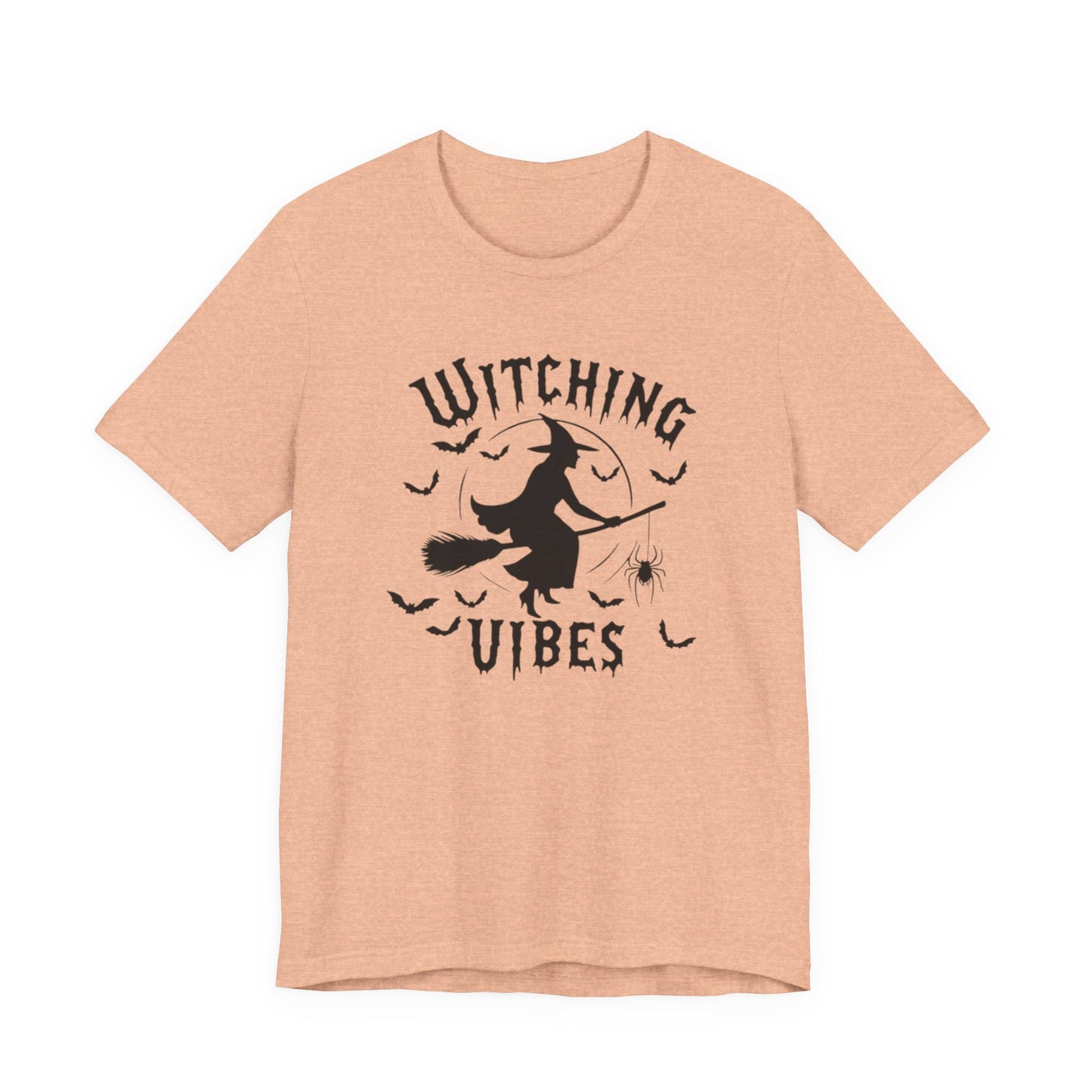 Witching Vibes Graphic Tee, Halloween Apparel, Unisex Costume Top, Casual T-Shirt, Spooky Season Outfit, Witchy Gift