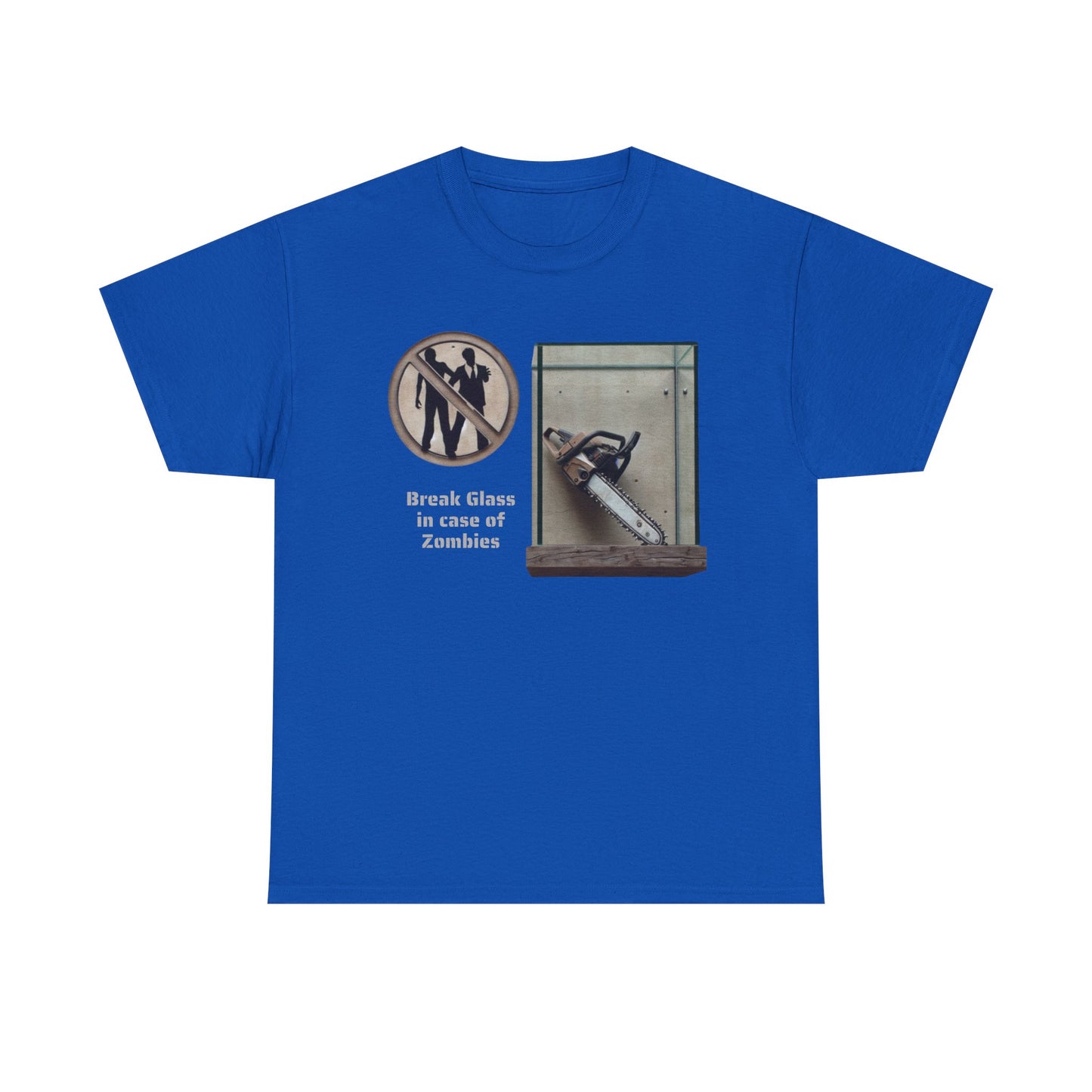 Break Glass, In Case Of Zombies, Unisex Heavy Cotton Tee - Psychonaut Swag