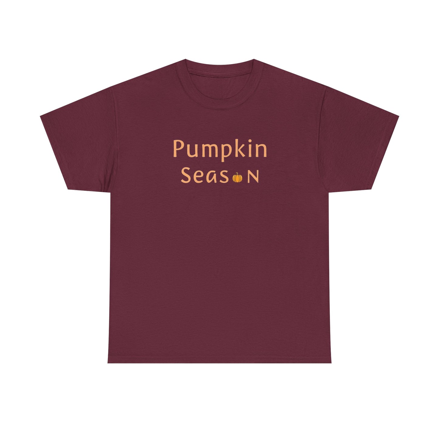 Pumpkin Season Unisex Heavy Cotton Tee, Fall Apparel, Halloween Shirt, Thanksgiving Tee, Cozy Autumn Fashion, Seasonal Wear