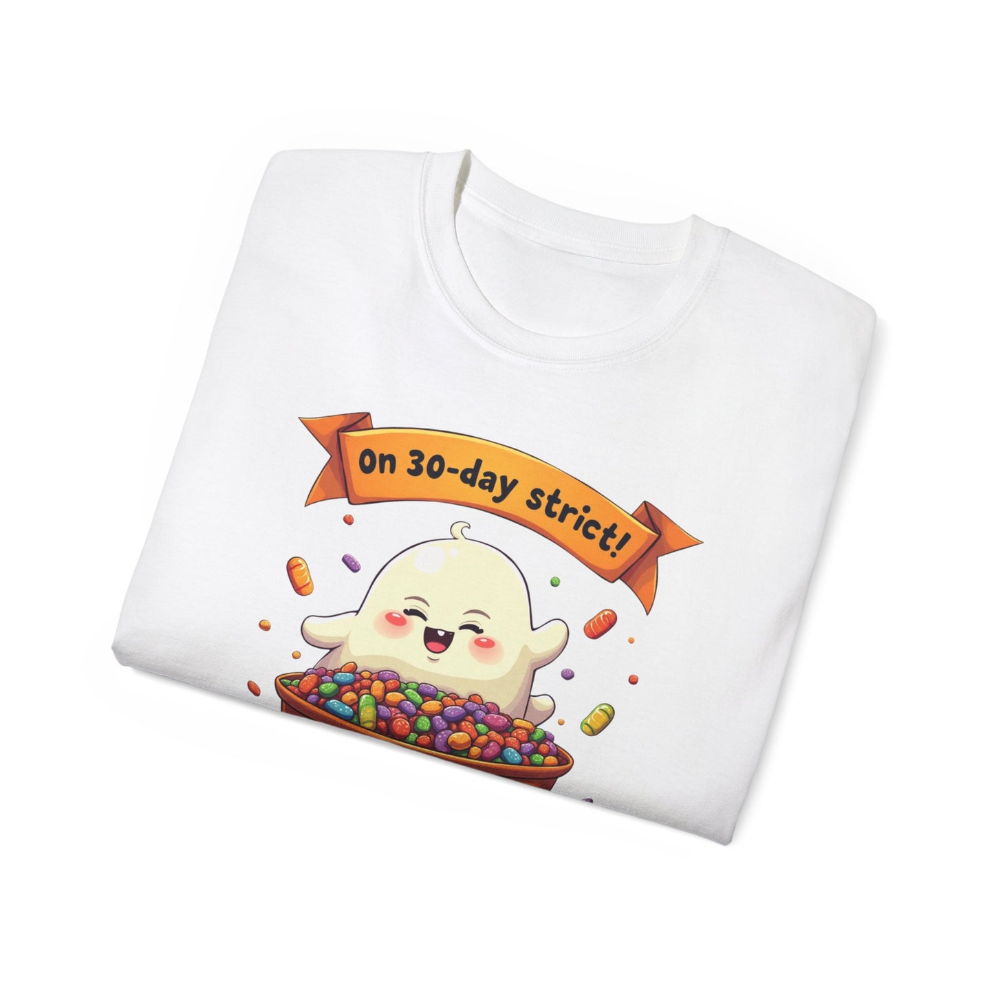 Funny Halloween Diet, Unisex Tee, Cute Ghost Humor Shirt, Gift for Halloween Lovers, Halloween Diet T-Shirt, Spooky Season Apparel