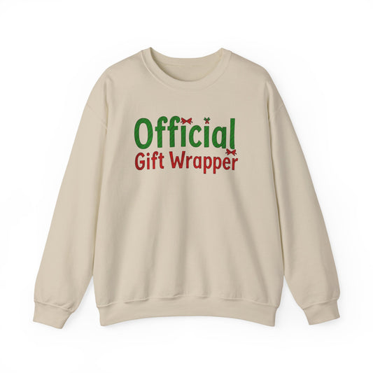 Christmas 'Official Gift Wrapper' Sweatshirt - Funny Holiday Gift Wrapping Tee