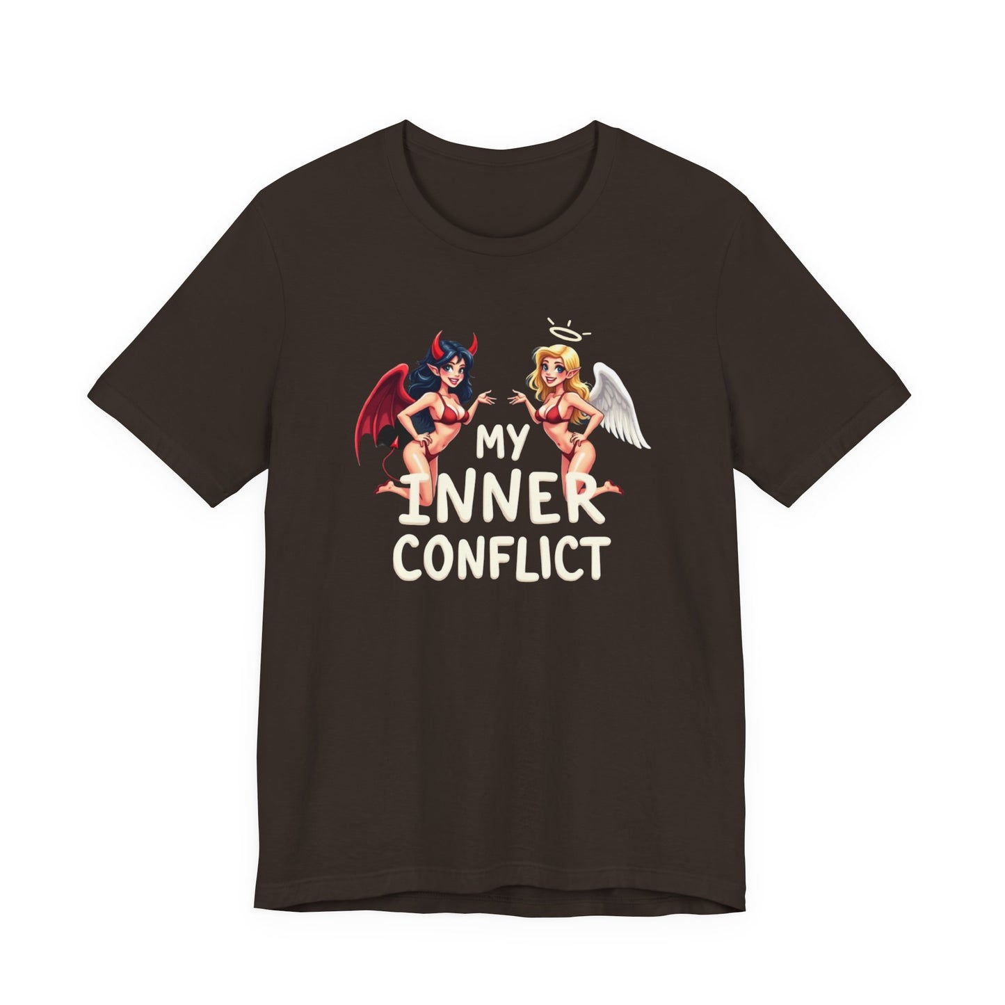 My Inner Conflict, Graphic Tee, Casual Wear, Halloween Gift, Unisex Shirt, Fashion Statement, Unique Style - Psychonaut Swag