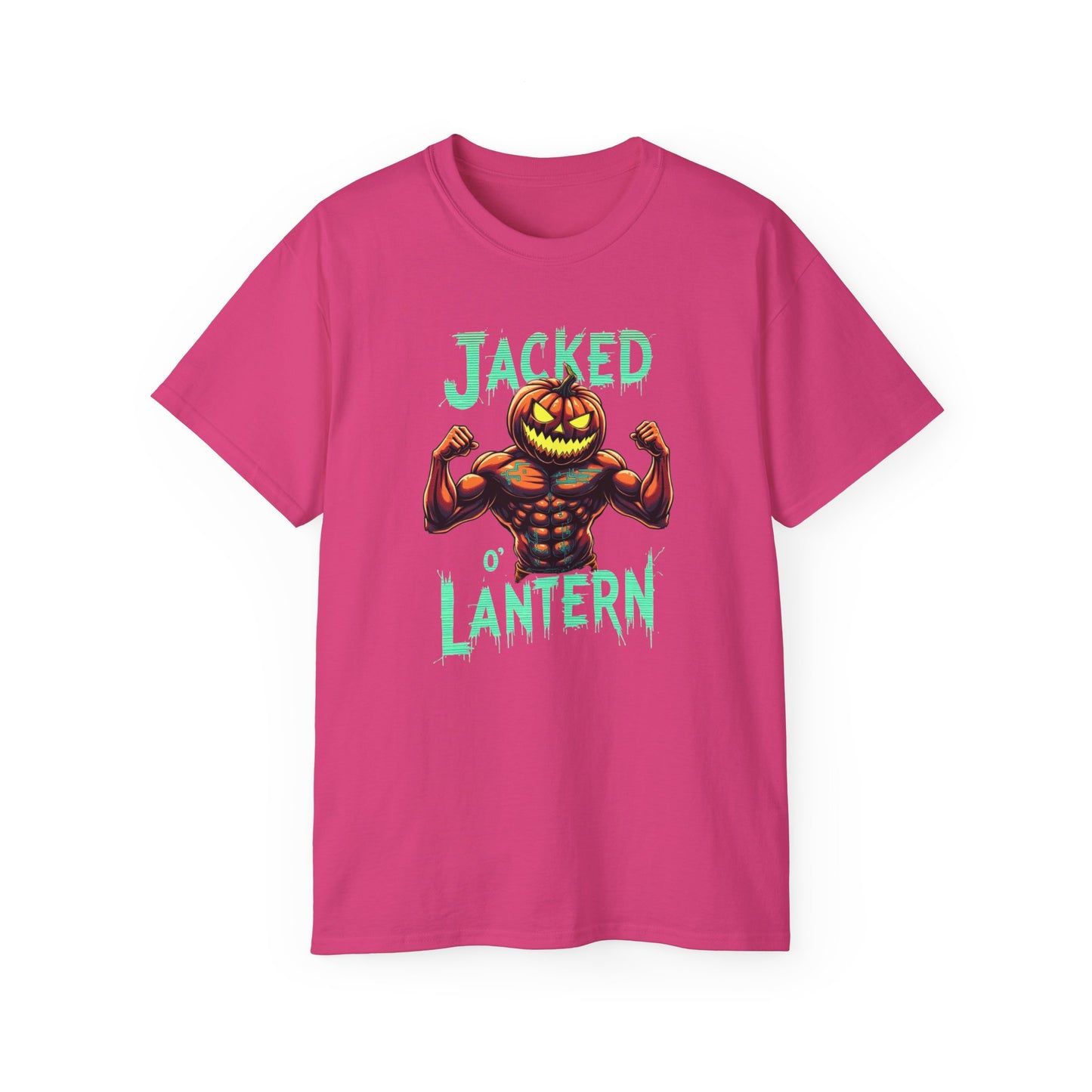 Jacked Lantern Tee | Fun Halloween T-Shirt, Pumpkin Costume Tee, Men's Halloween Shirt, Unisex Graphic Tee, Autumn Apparel