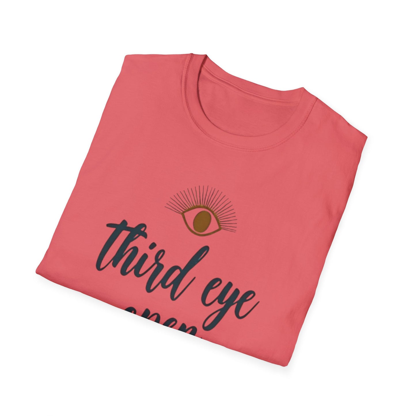 Third Eye insight, Open Unisex Softstyle T-Shirt, Spiritual Gift, Graphic Tee, Meditation Apparel, Casual Wear, Yoga Clothing, Unique T-Shirt - Psychonaut Swag