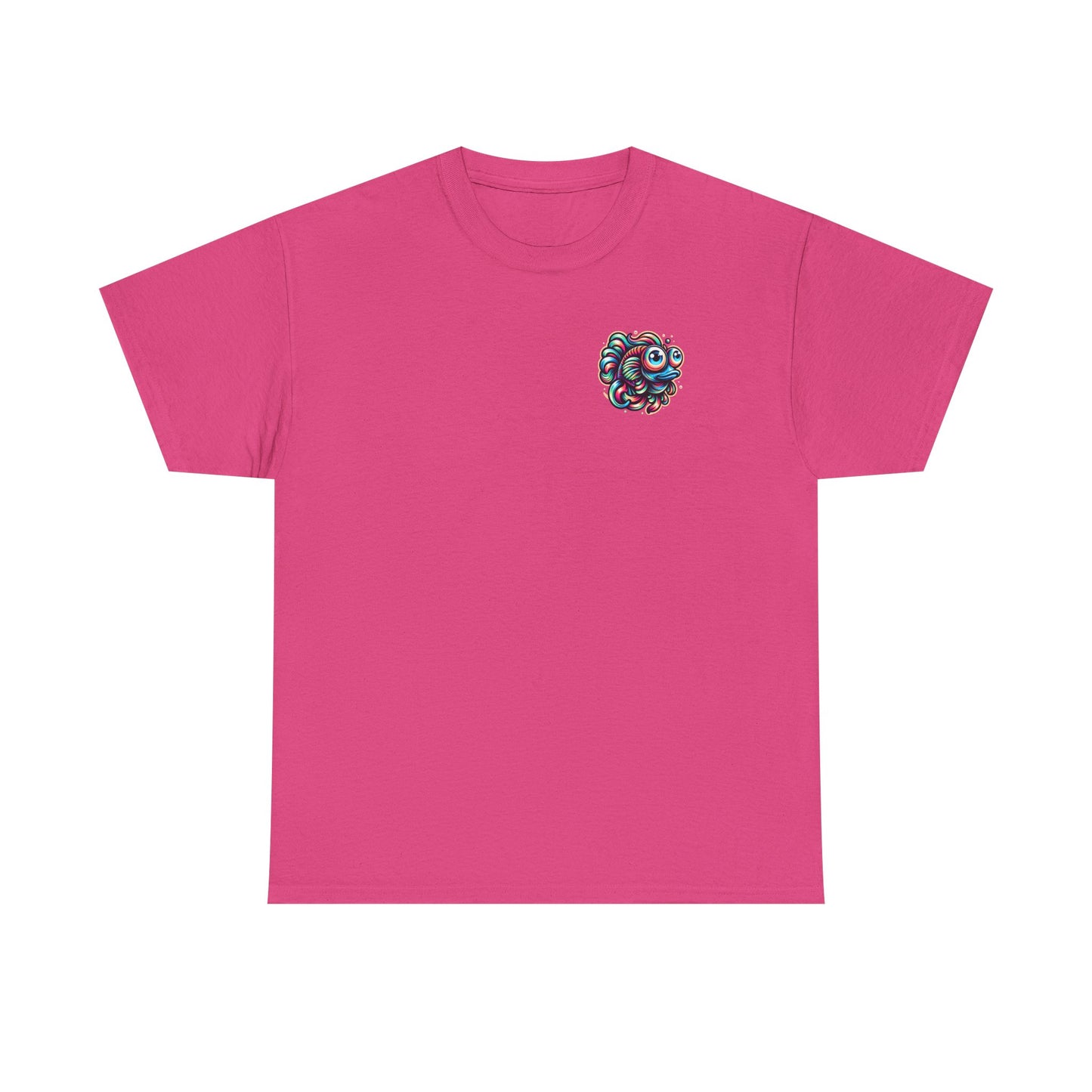 Psychedelic Fish Graphic Unisex Heavy Cotton Tee - Fun & Vibrant Apparel - Psychonaut Swag