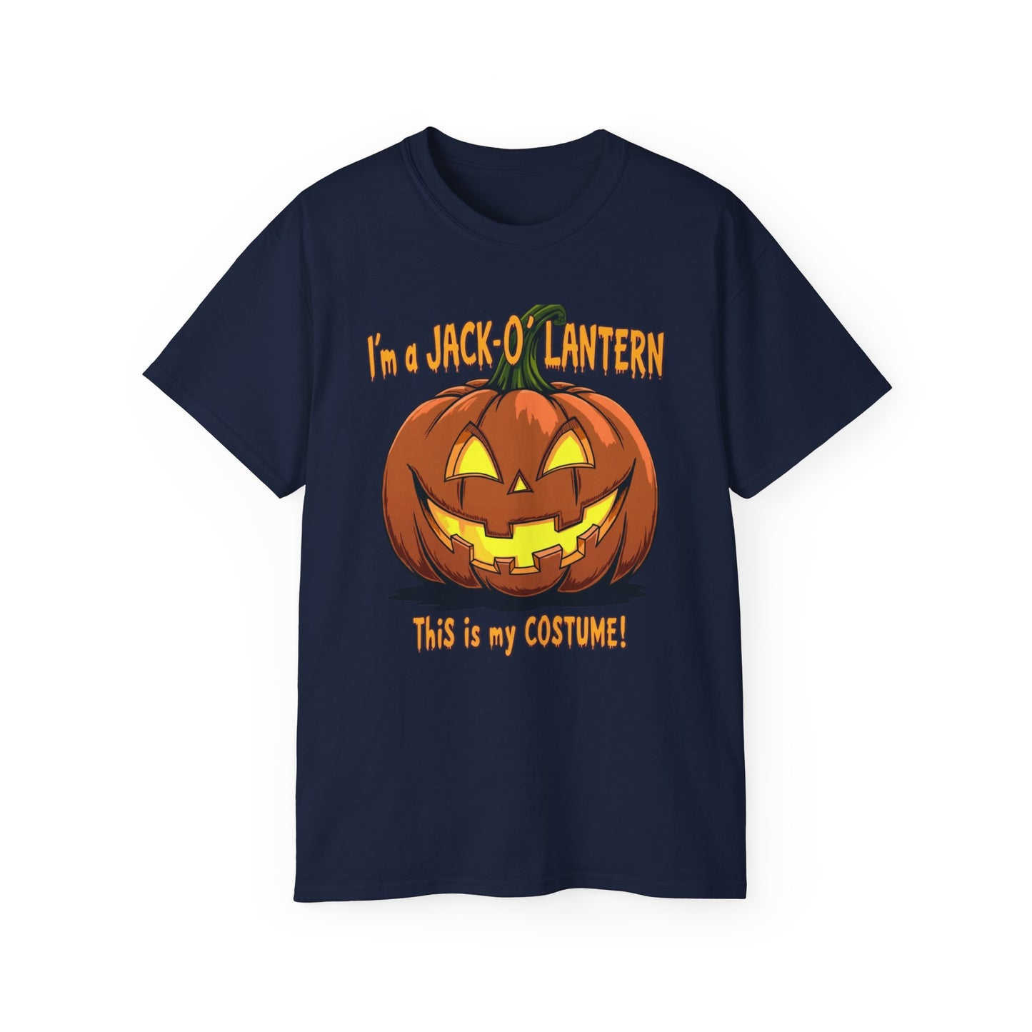 Halloween Jack-O'-Lantern Unisex Tee, Funny Costume Shirt, Spooky Festive Apparel, Halloween Party Gift, October Celebration Outfit