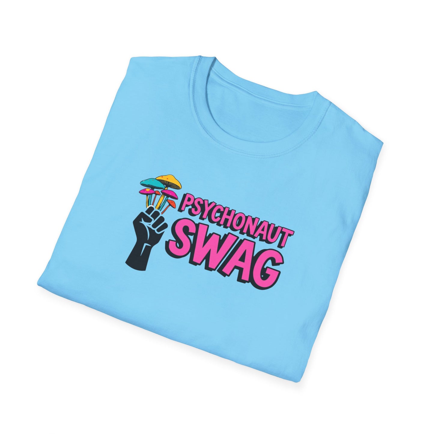 Fistful of Shrooms, Pyschonaut Swag Staple, Psychedelic Graphic T-Shirt, Humor Apparel for Psychedelic Lovers, Perfect for Festivals, Casual Wear, Gift for Friends - Psychonaut Swag
